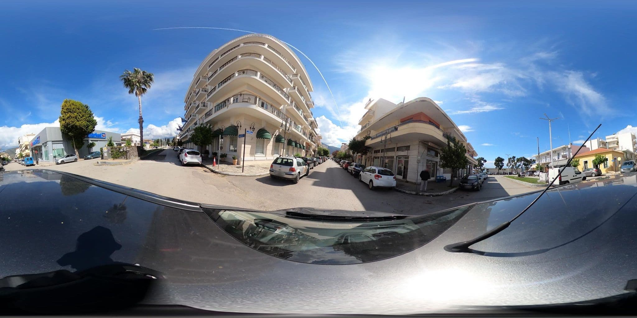 Street view near Nafsika Palace Hotel, Itéa — © RoikosSA (CC BY-SA · Mapillary)