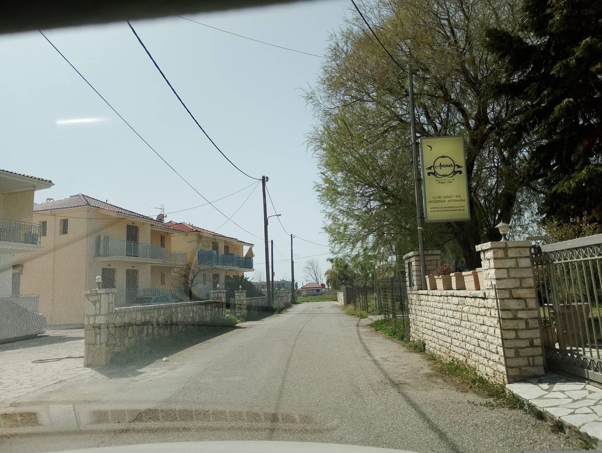 Street view near Ammos Boutique Hotel, Efpálio — © George_210 (CC BY-SA · Mapillary)