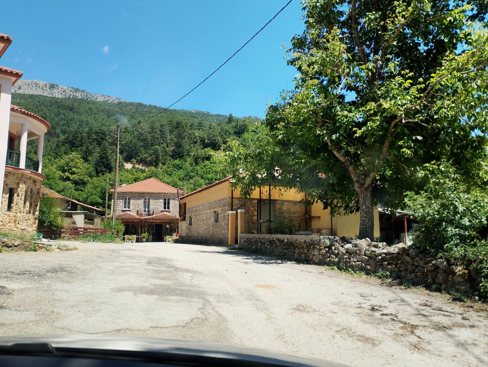 Street view near Hotel Stis Elenas, Evrostína — © George_210 (CC BY-SA · Mapillary)