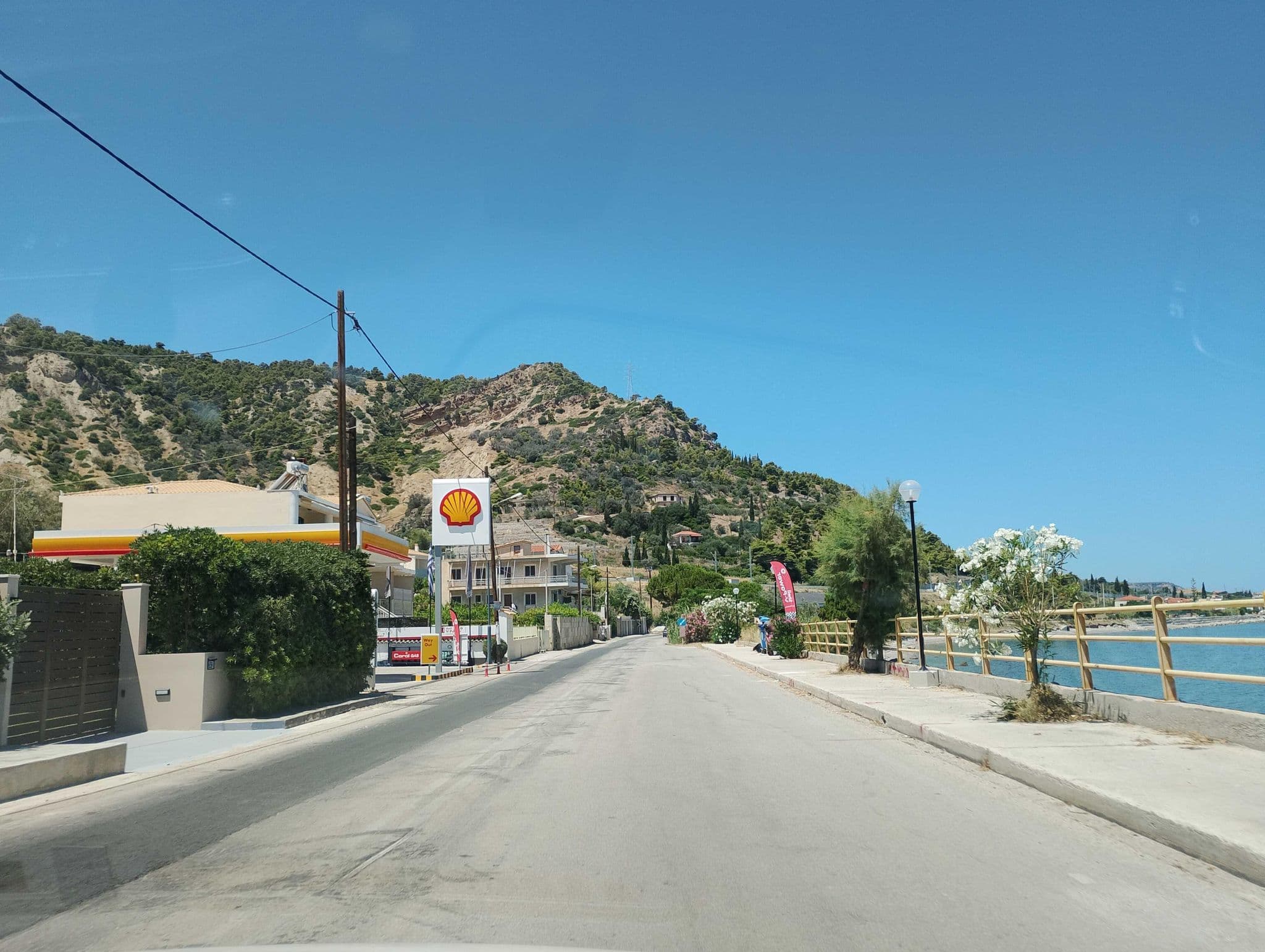 Street view near Alissachni Seaside Hotel, Aíyira — © George_210 (CC BY-SA · Mapillary)