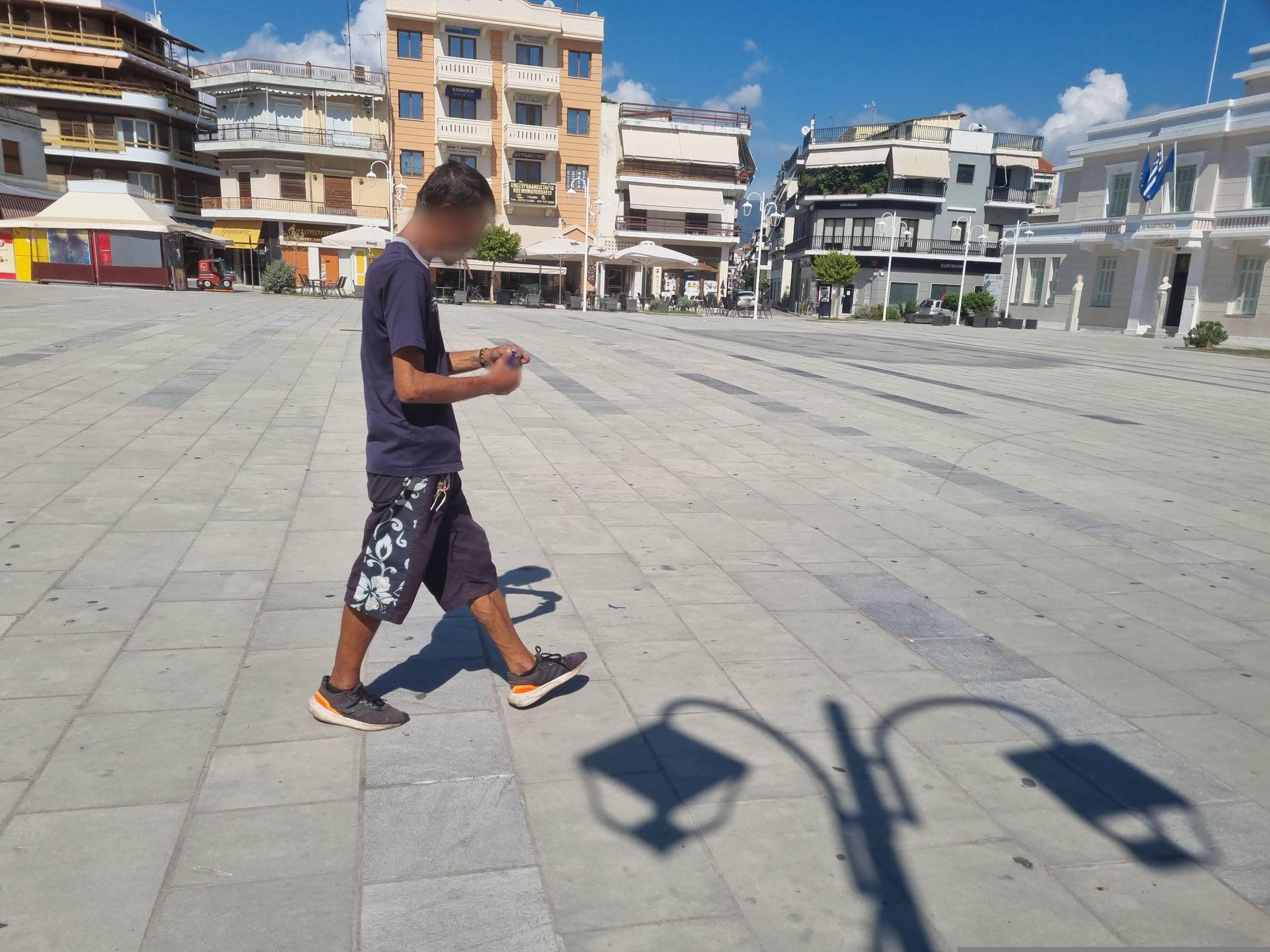 Street view near ΑΥΡΑ Hotel, Mesolóngi — © chibiYuzu (CC BY-SA · Mapillary)