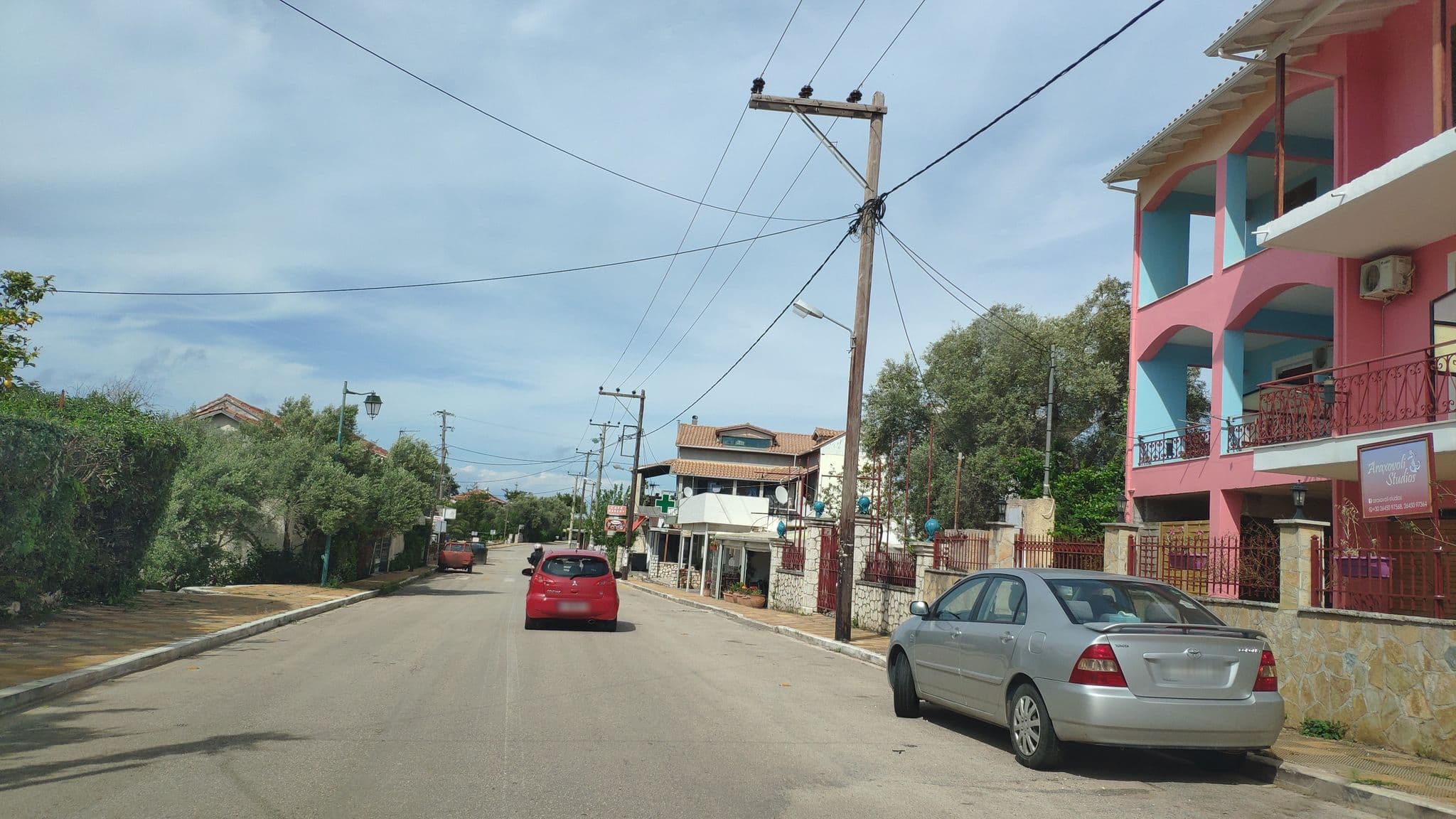 Street view near Ntinas House, Lefkáda — © pppetros (CC BY-SA · Mapillary)