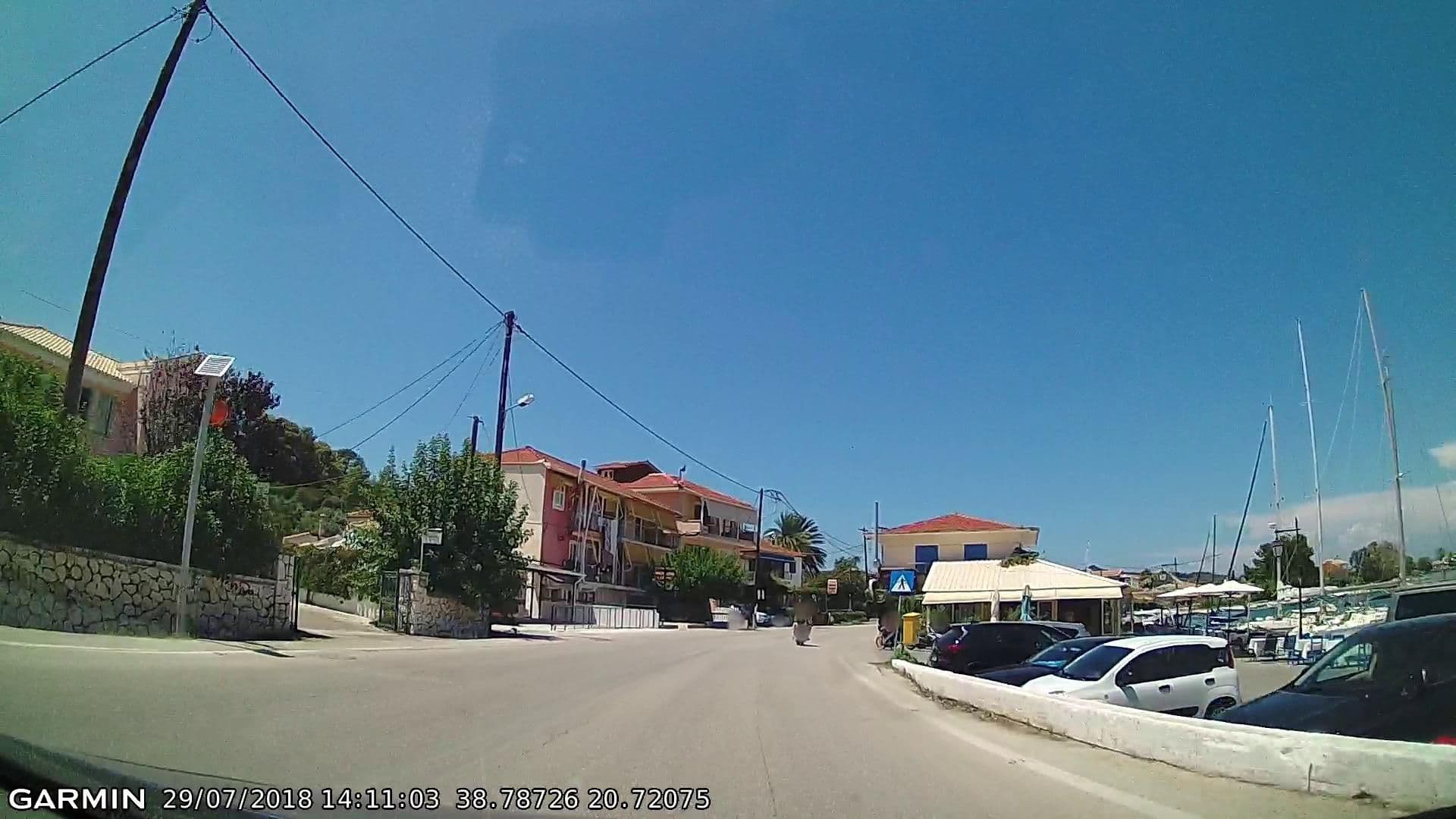 Street view near Katina Rooms, Lefkáda — © pppetros (CC BY-SA · Mapillary)