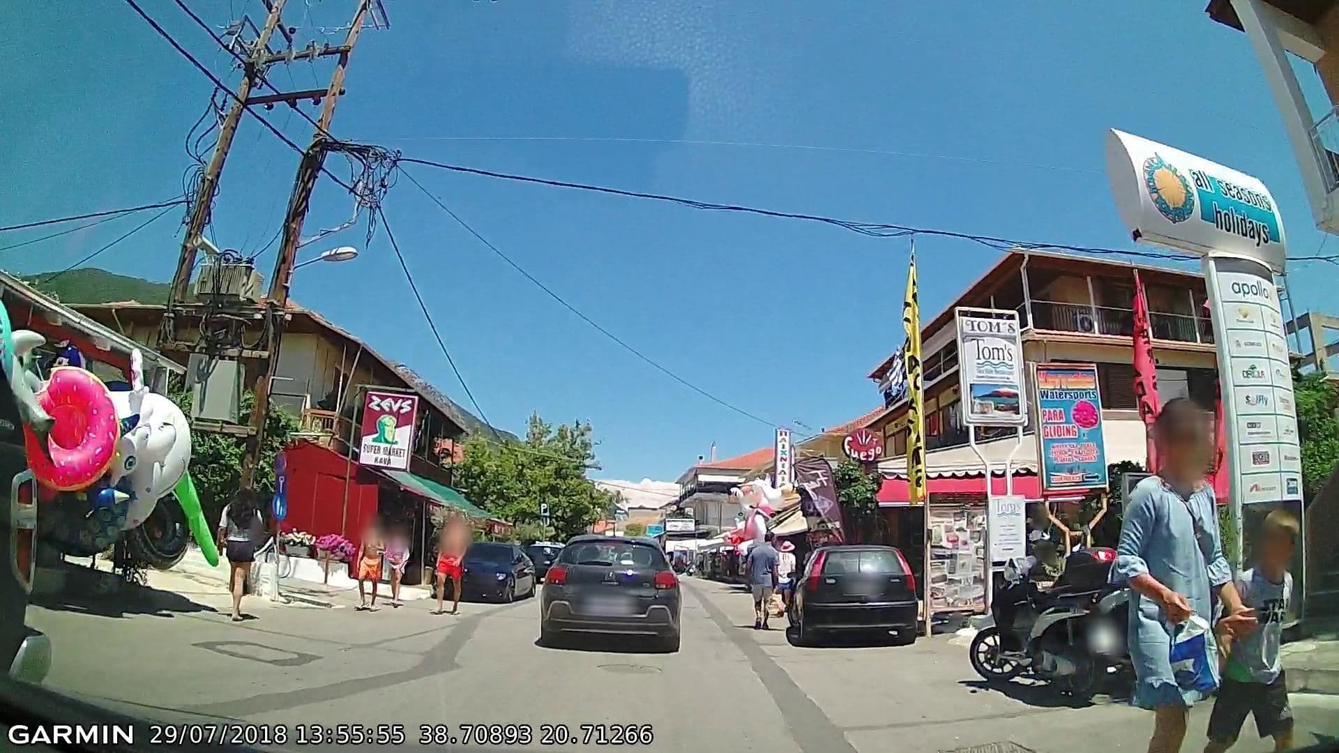 Street view near Gregory's- Nydri Blue Complex, Nidhríon — © pppetros (CC BY-SA · Mapillary)