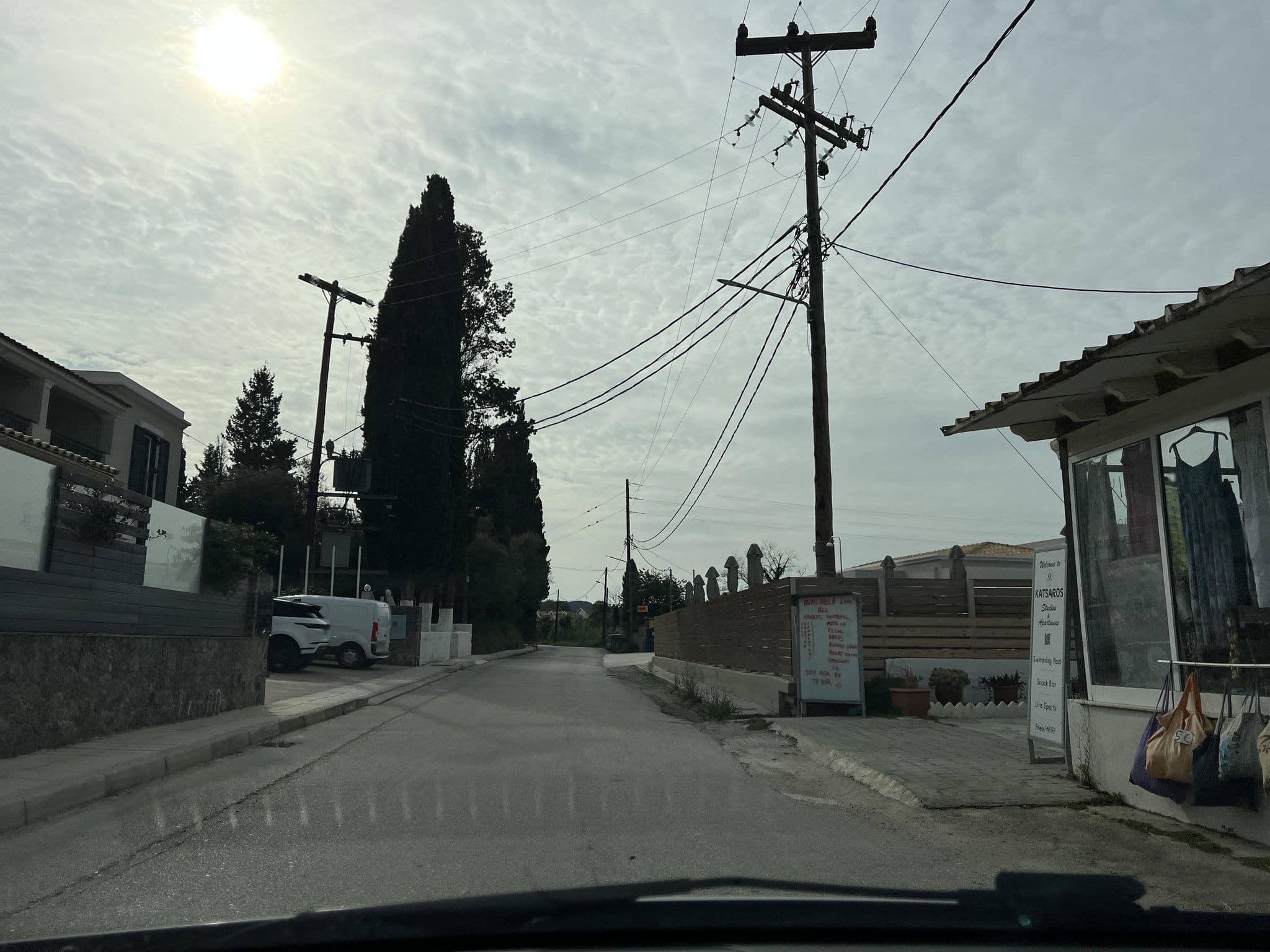 Street view near Katsaros Studios & Apartments Katsaros Appartments, Agios Georgis — © VMConsulting (CC BY-SA · Mapillary)