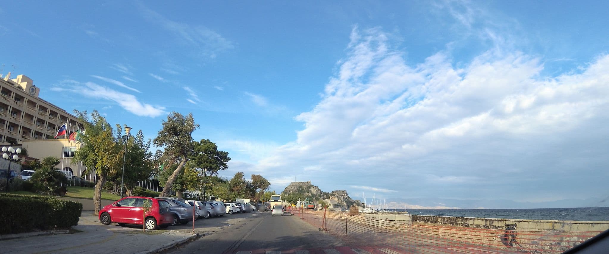 Street view near Corfu Palace Hotel Room 117, Corfu — © teddy73 (CC BY-SA · Mapillary)