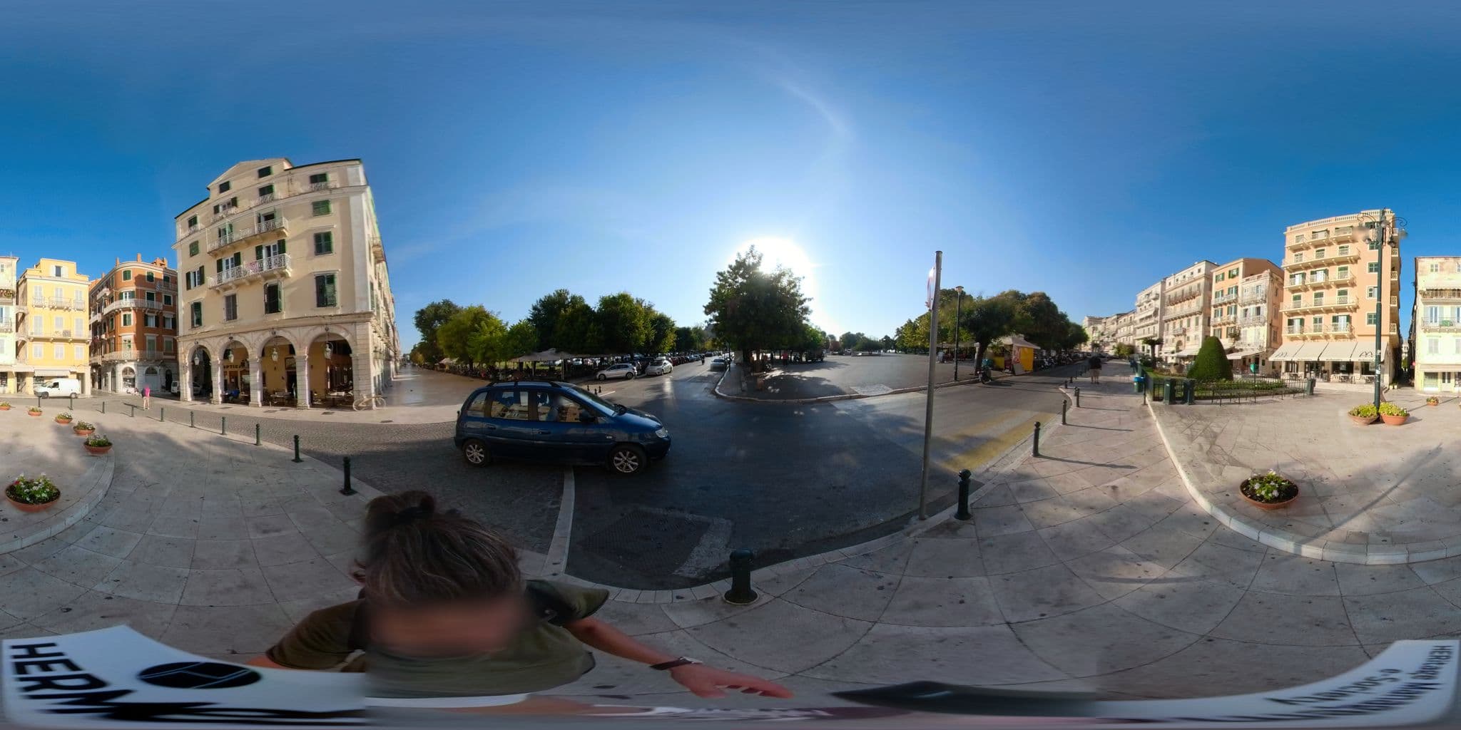 Street view near Arcadion Hotel, Corfu — © thodorisvakkas (CC BY-SA · Mapillary)