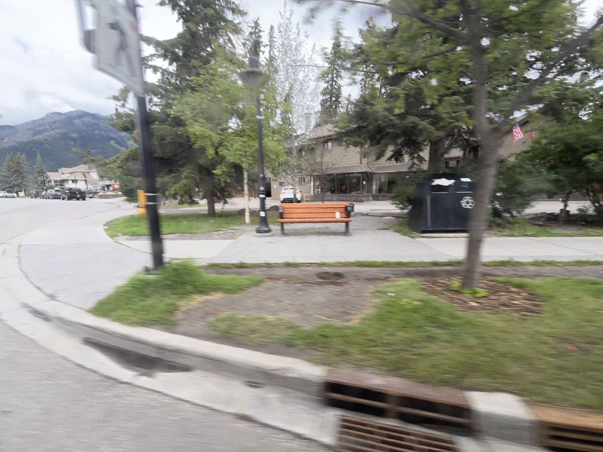 Street view near Banff International Hostel, Banff