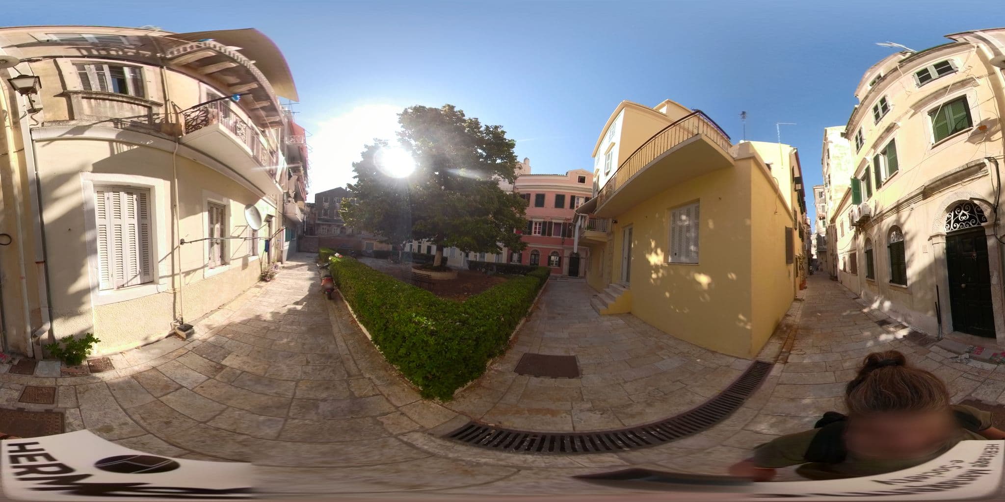 Street view near Domus Victoria, Corfu — © akyrkou (CC BY-SA · Mapillary)