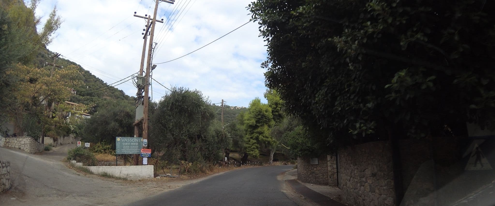 Street view near Glyfa Corfu Apartments Barmpati, Nýmfes — © teddy73 (CC BY-SA · Mapillary)