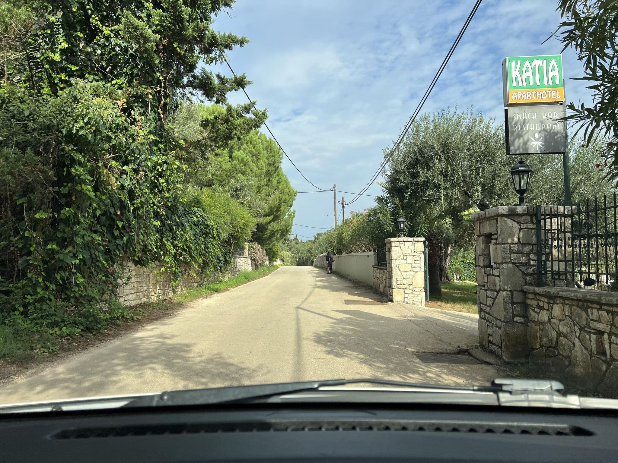 Street view near Katia Apart Hotel, Acharávi — © VMConsulting (CC BY-SA · Mapillary)