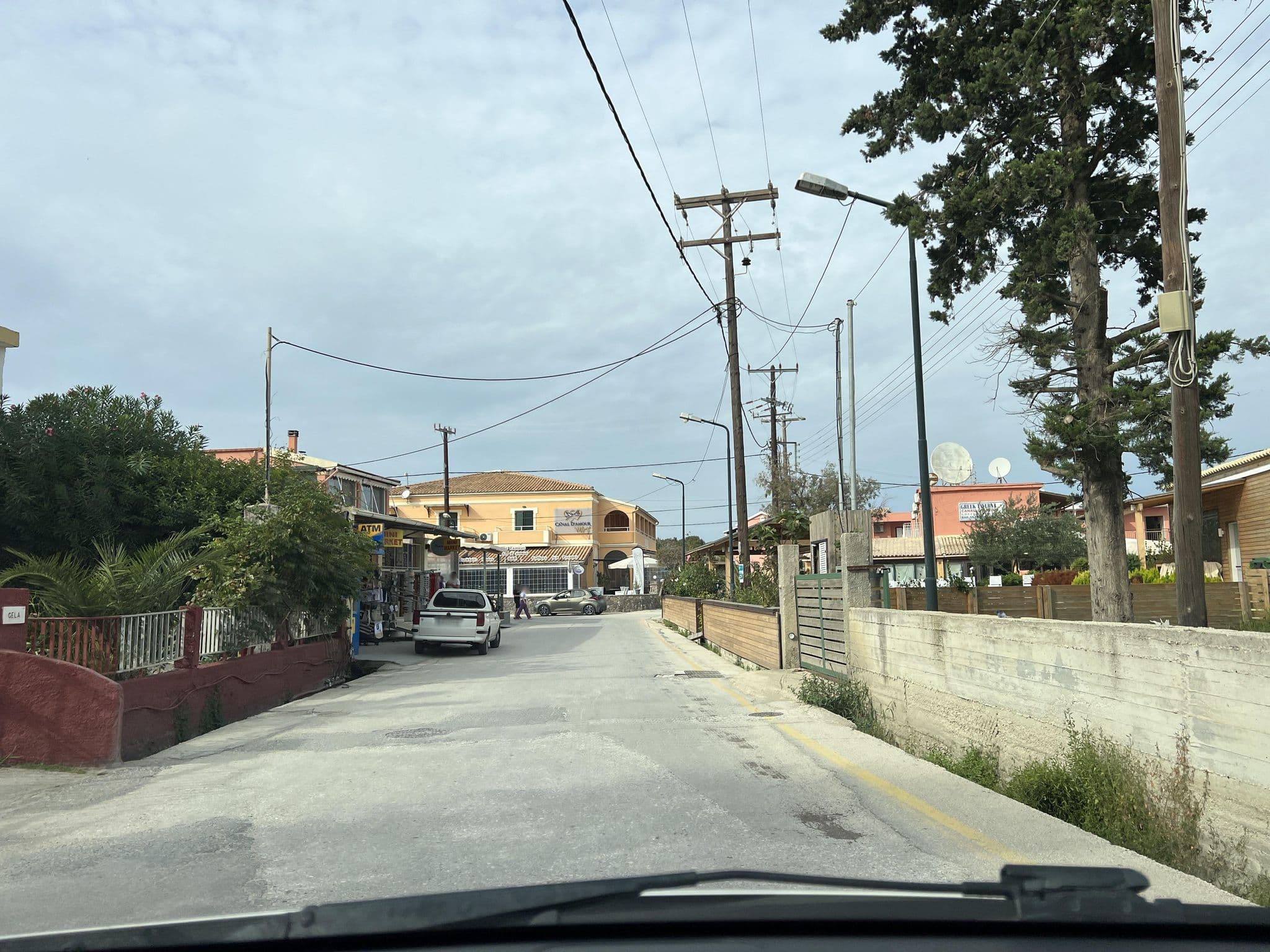 Street view near Gela Hotel, Agios Georgis — © VMConsulting (CC BY-SA · Mapillary)
