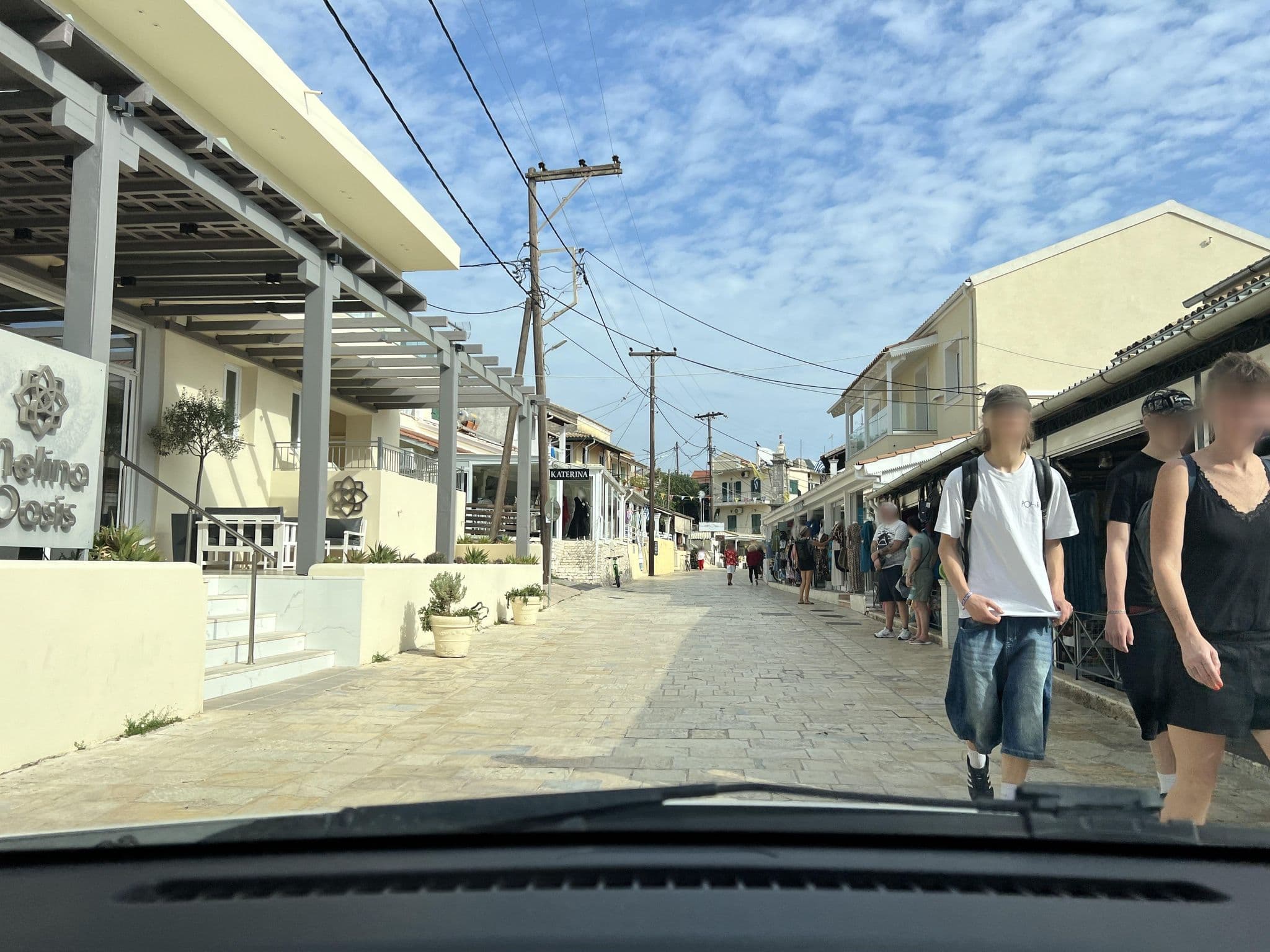 Street view near Oasis Hotel Kassiopi, Acharávi — © VMConsulting (CC BY-SA · Mapillary)