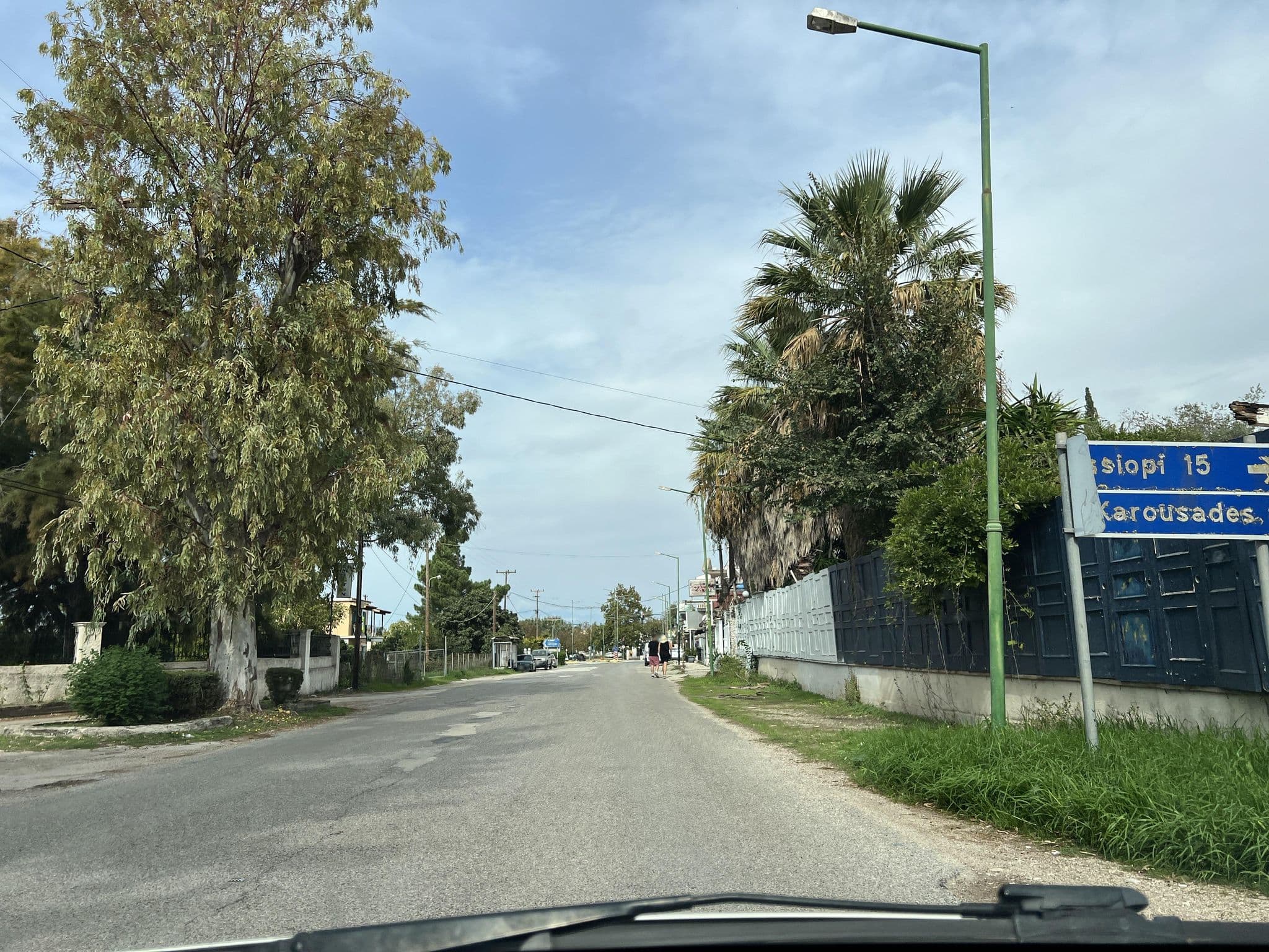 Street view near Hotel Milton, Acharávi — © VMConsulting (CC BY-SA · Mapillary)