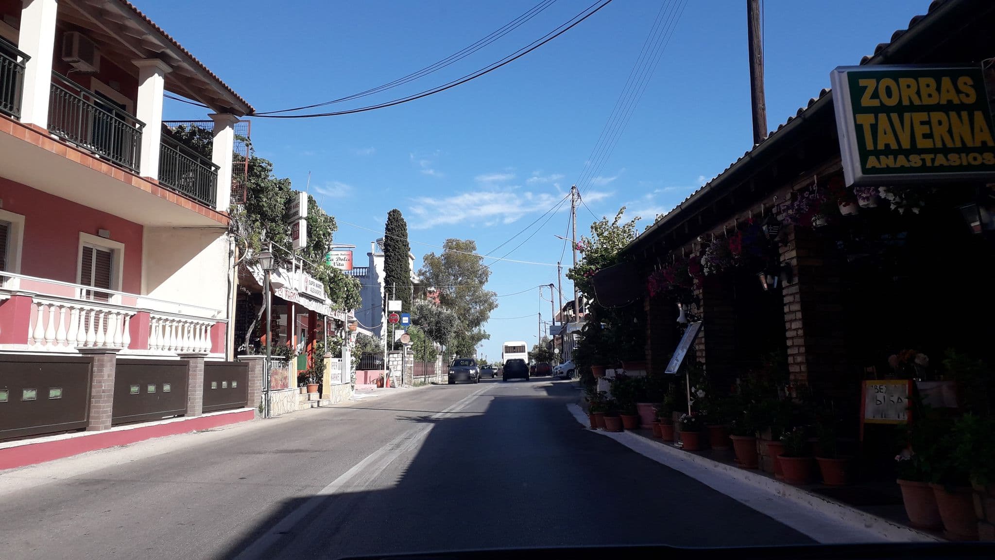 Street view near Corfu Sun Seaside Apartments, Kynopiástes — © dli (CC BY-SA · Mapillary)