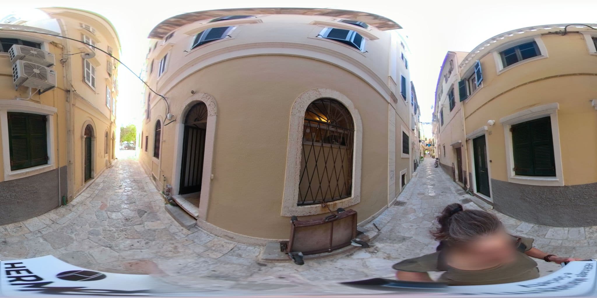 Street view near Cavalieri Hotel Corfu, Corfu — © akyrkou (CC BY-SA · Mapillary)