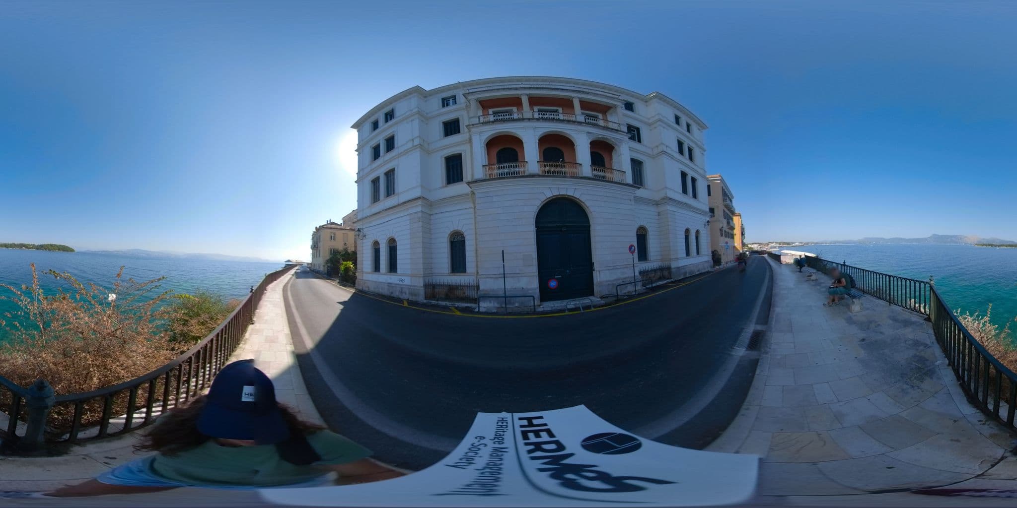 Street view near Mouragia Suites, Corfu — © akyrkou (CC BY-SA · Mapillary)