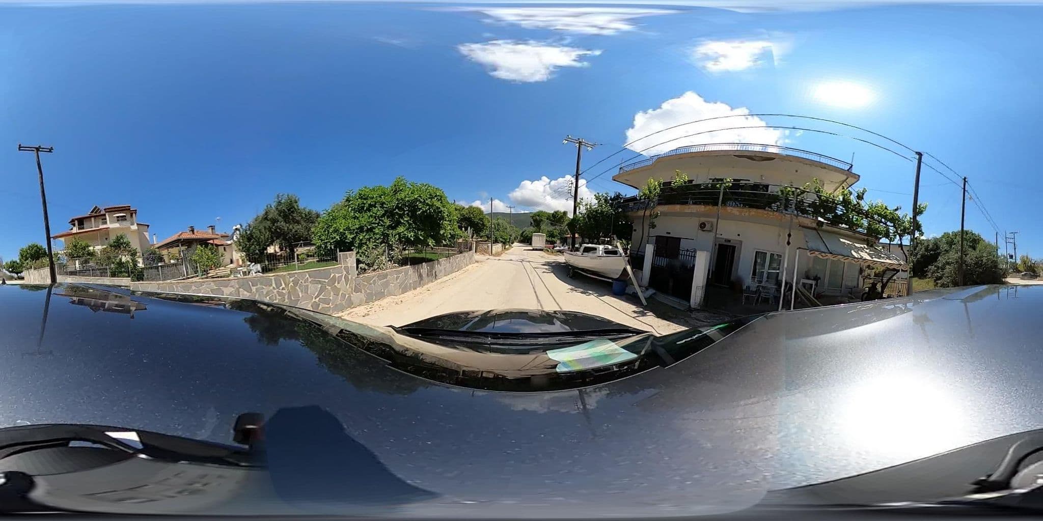 Street view near Arilla Beach Hotel, Pérdika — © supco_survey (CC BY-SA · Mapillary)