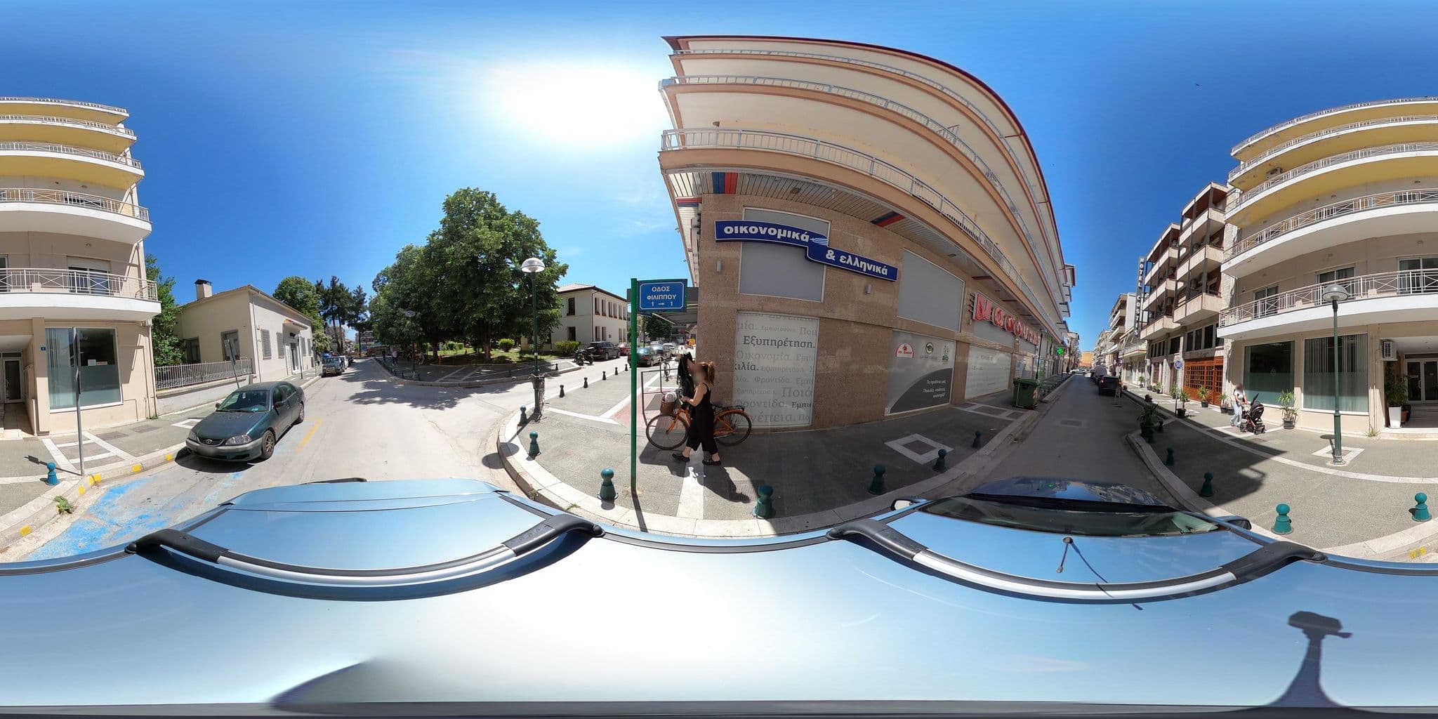 Street view near Hotel Costis, Ptolemaḯda — © nglf (CC BY-SA · Mapillary)