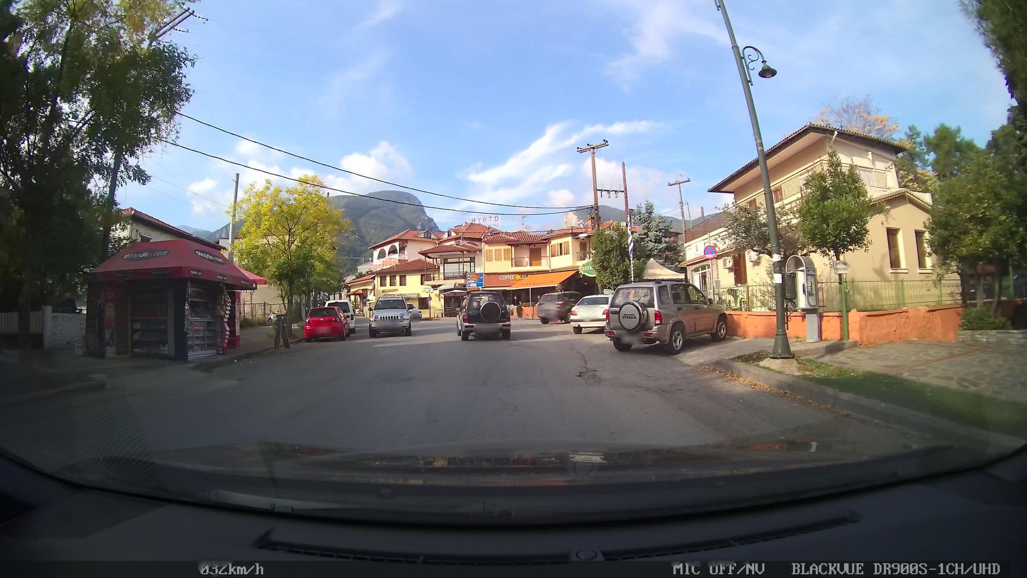 Street view near Pension Olympos Litochoro, Litóchoro — © georgiosfloros (CC BY-SA · Mapillary)