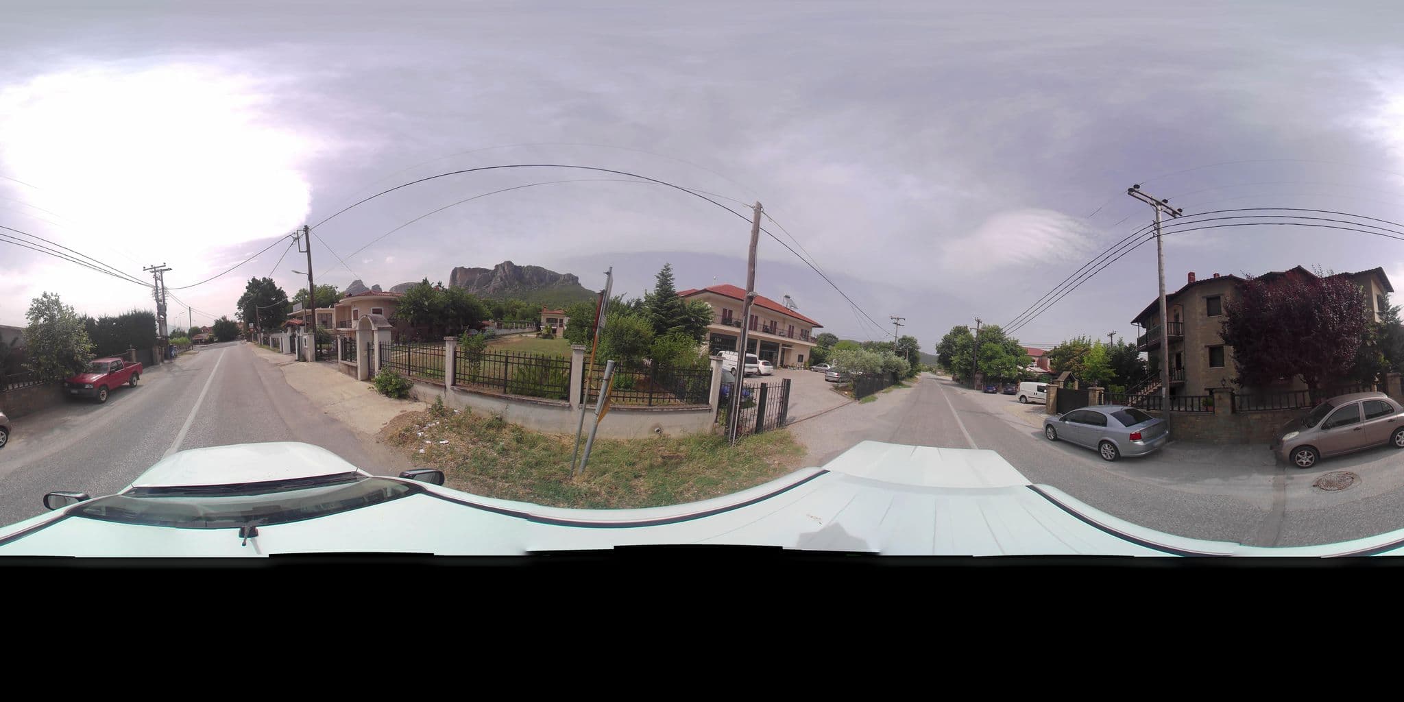 Street view near Iridanos guesthouse, Kalampáka — © zaf3kala (CC BY-SA · Mapillary)