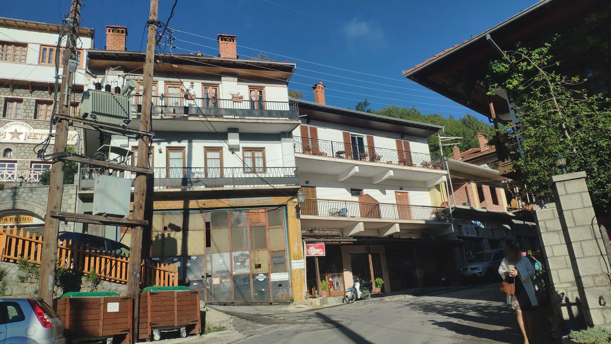 Street view near Hotel Asteri Metsovou, Metsovo — © pppetros (CC BY-SA · Mapillary)