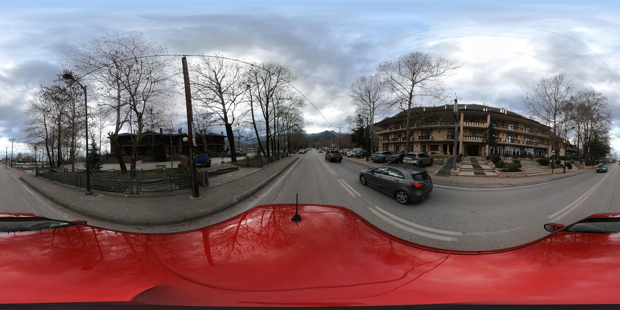 Street view near Filoxenia Hotel, Polykárpi — © nglf (CC BY-SA · Mapillary)