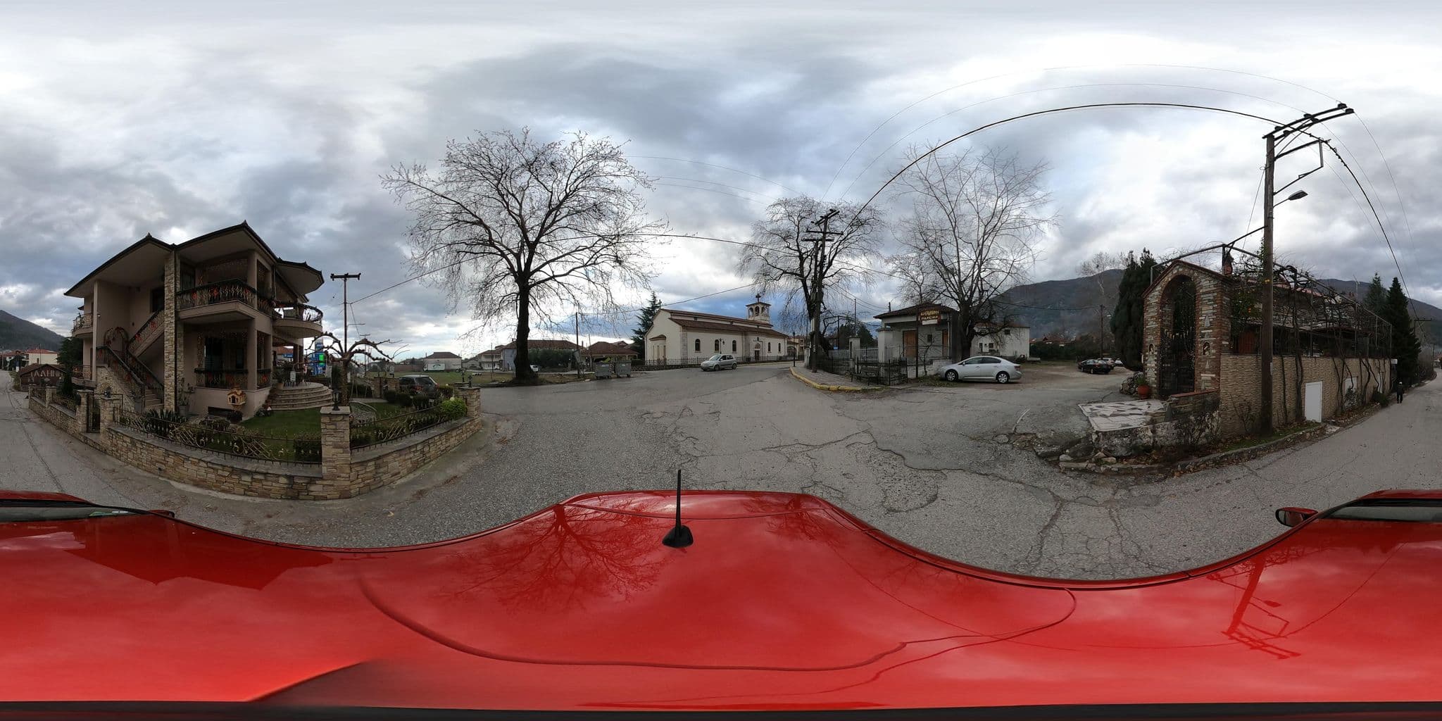 Street view near Ξενώνας Γερμανός, Prómachoi — © nglf (CC BY-SA · Mapillary)