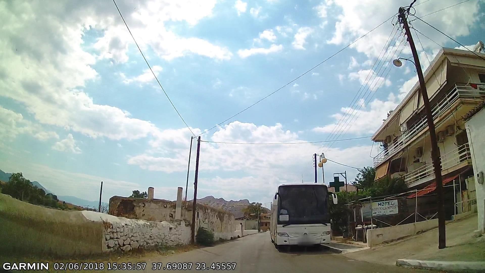 Street view near Hippocampus Hotel, Aegina — © pppetros (CC BY-SA · Mapillary)