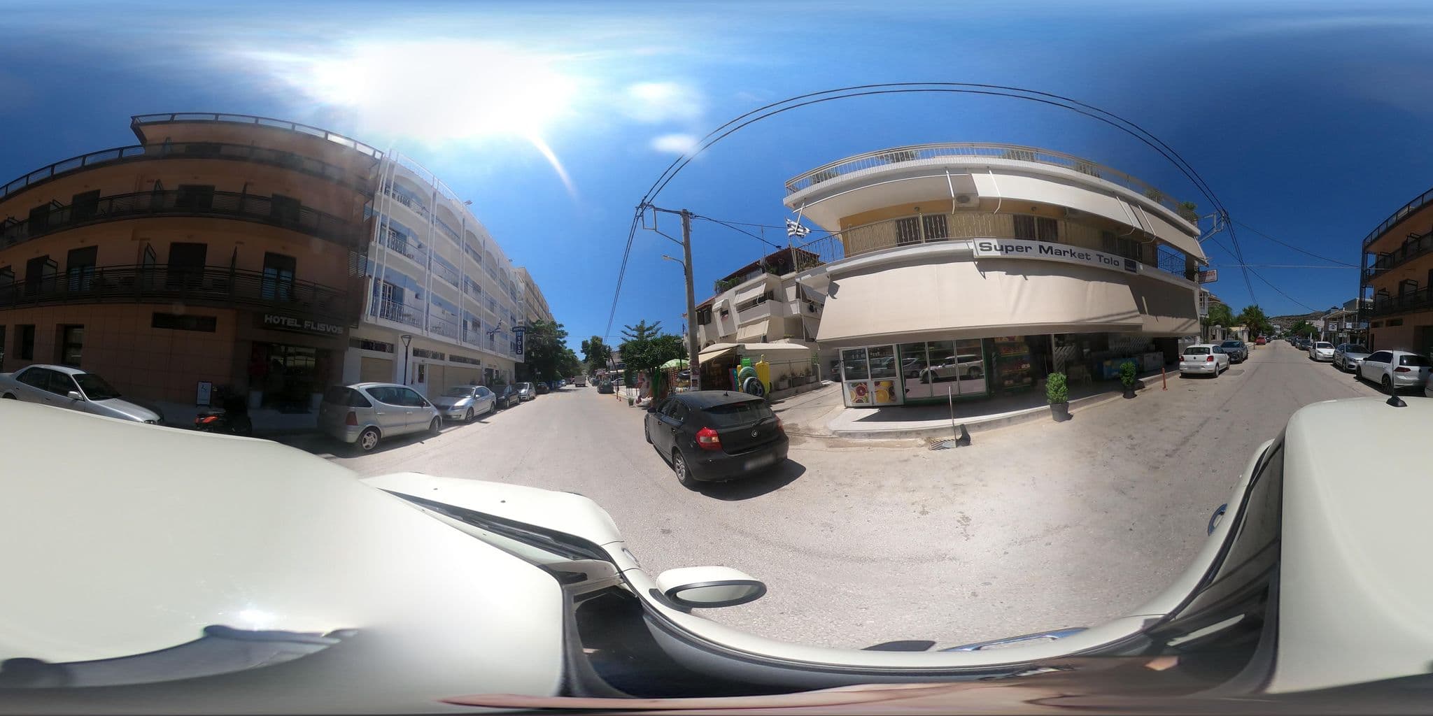 Street view near Tolo Hotel Koronis, Tolón — © efikour (CC BY-SA · Mapillary)