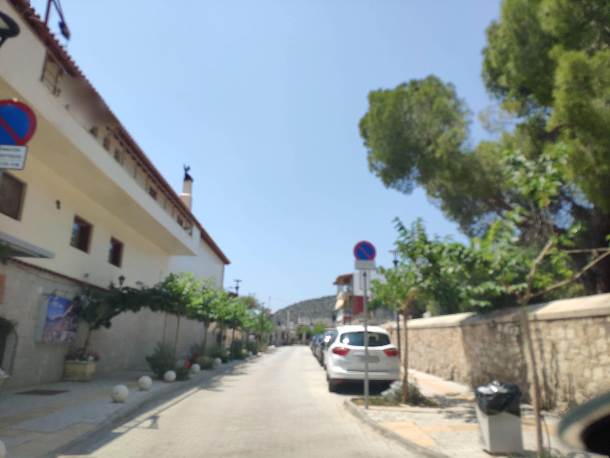 Street view near Castello di Haria, Tolón — © pppetros (CC BY-SA · Mapillary)