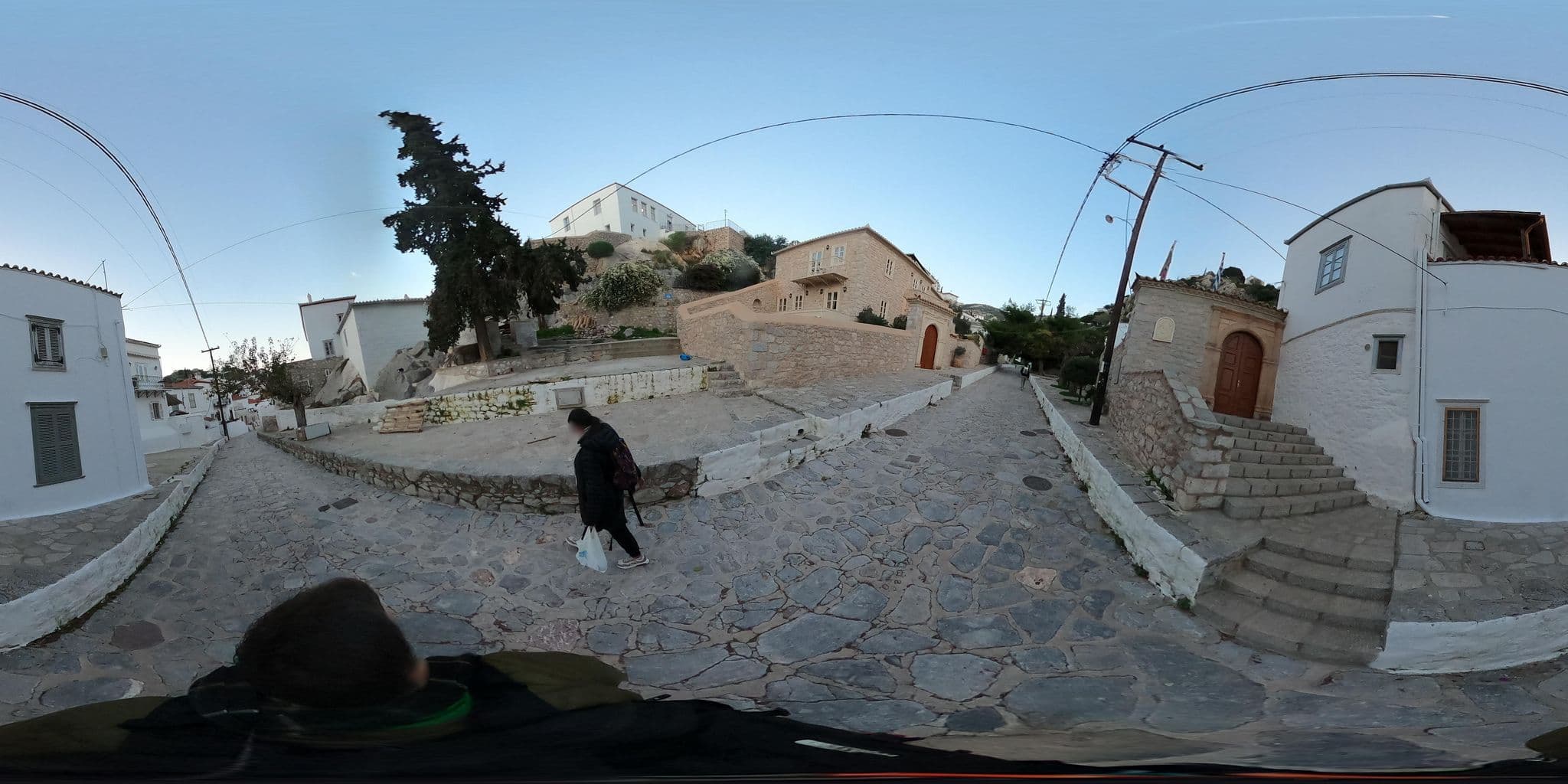 Street view near Angelica Boutique VIP Hotel, Ýdra — © thompsondt (CC BY-SA · Mapillary)
