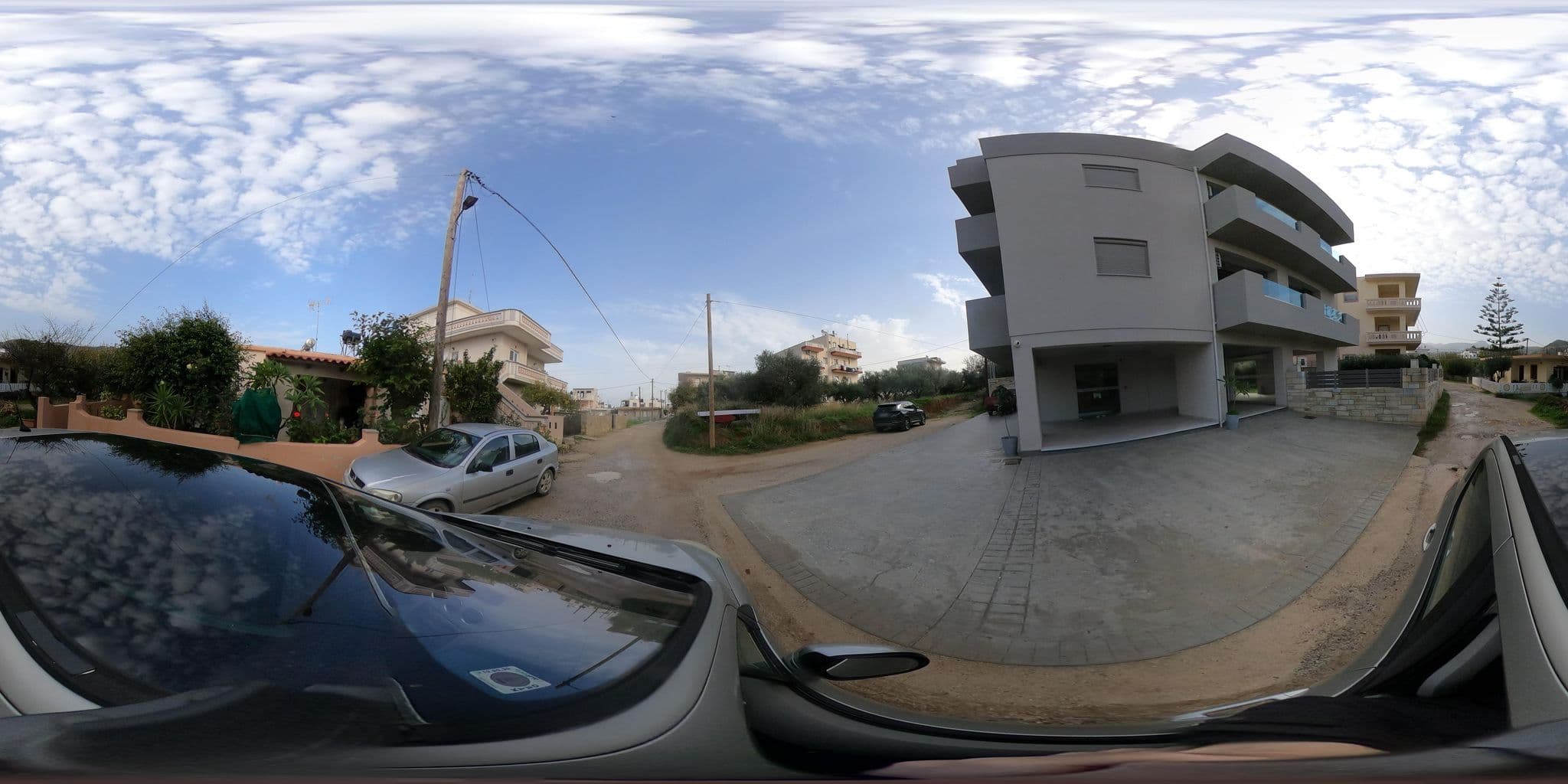Street view near Lydia’s Apartments, Kíssamos — © alexbartzokas (CC BY-SA · Mapillary)