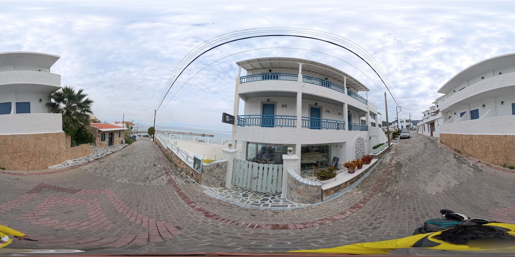 Street view near Meltemi, Agkístri — © NickGar (CC BY-SA · Mapillary)