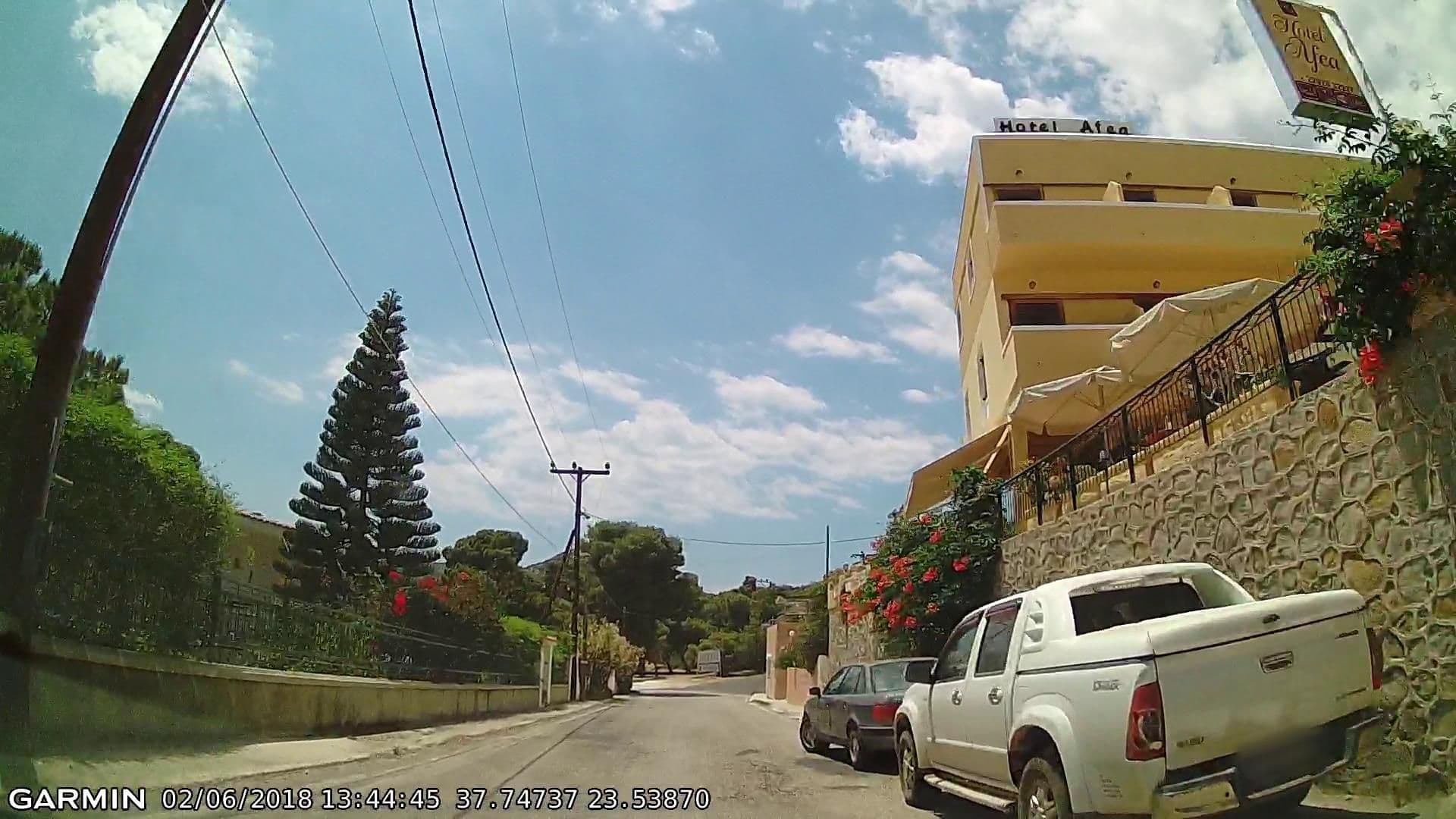 Street view near Afea Hotel, Kypséli — © pppetros (CC BY-SA · Mapillary)