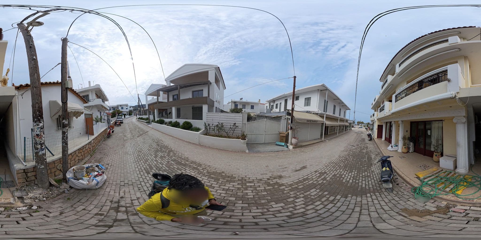 Street view near Hotel Γαλήνη, Agkístri — © NickGar (CC BY-SA · Mapillary)