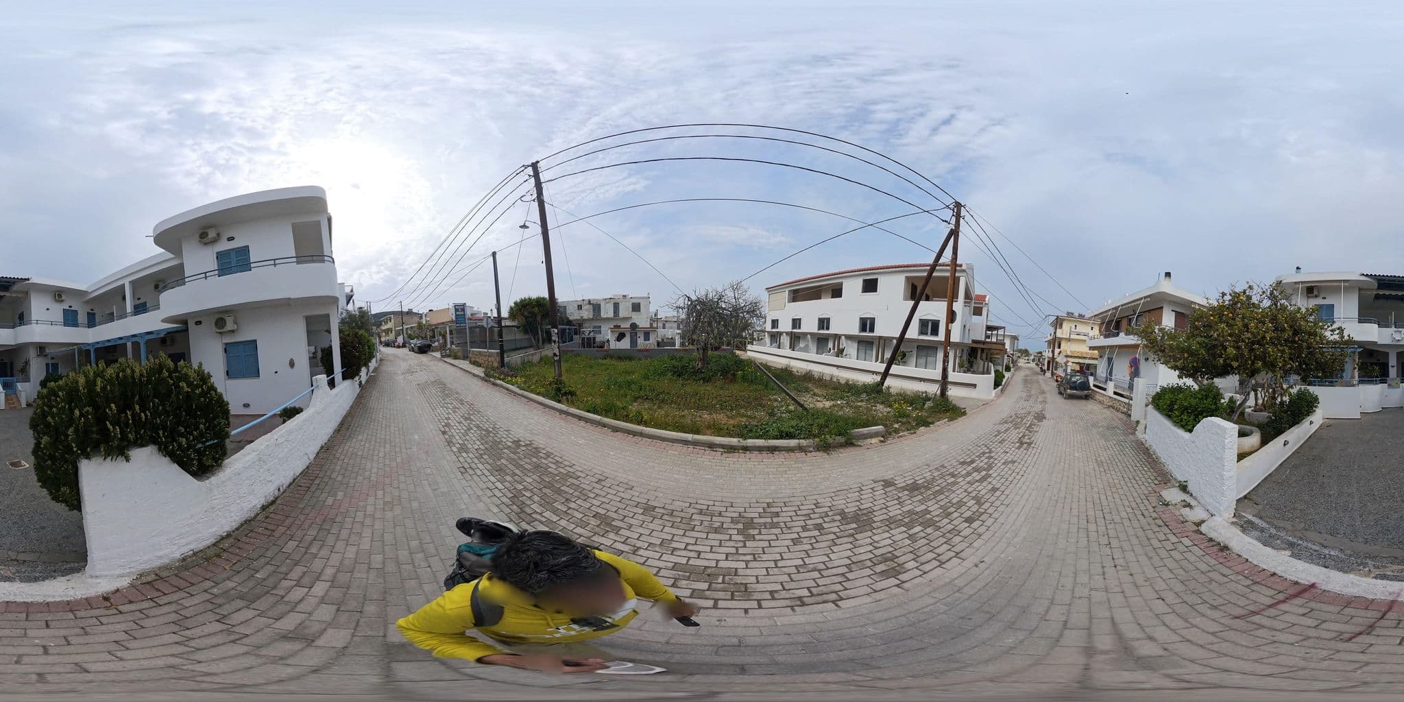 Street view near Hotel Ilios, Agkístri — © NickGar (CC BY-SA · Mapillary)
