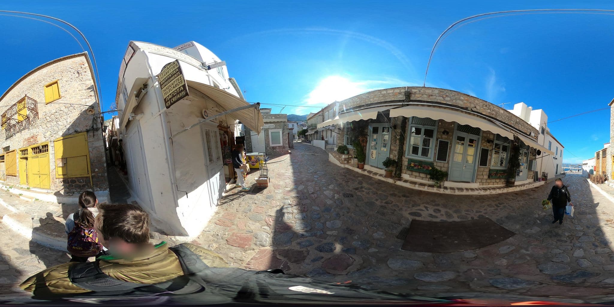 Street view near Glaros Rooms, Ýdra — © thompsondt (CC BY-SA · Mapillary)