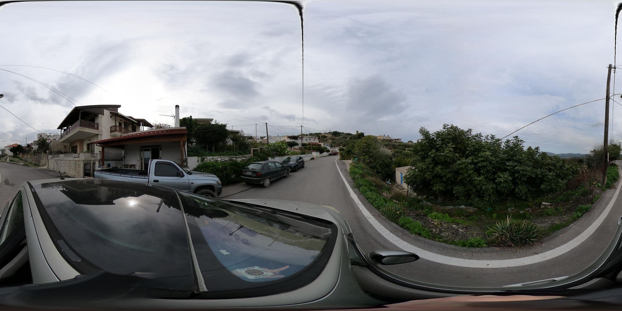 Street view near The Stone House of Iakovos, Kíssamos — © alexbartzokas (CC BY-SA · Mapillary)