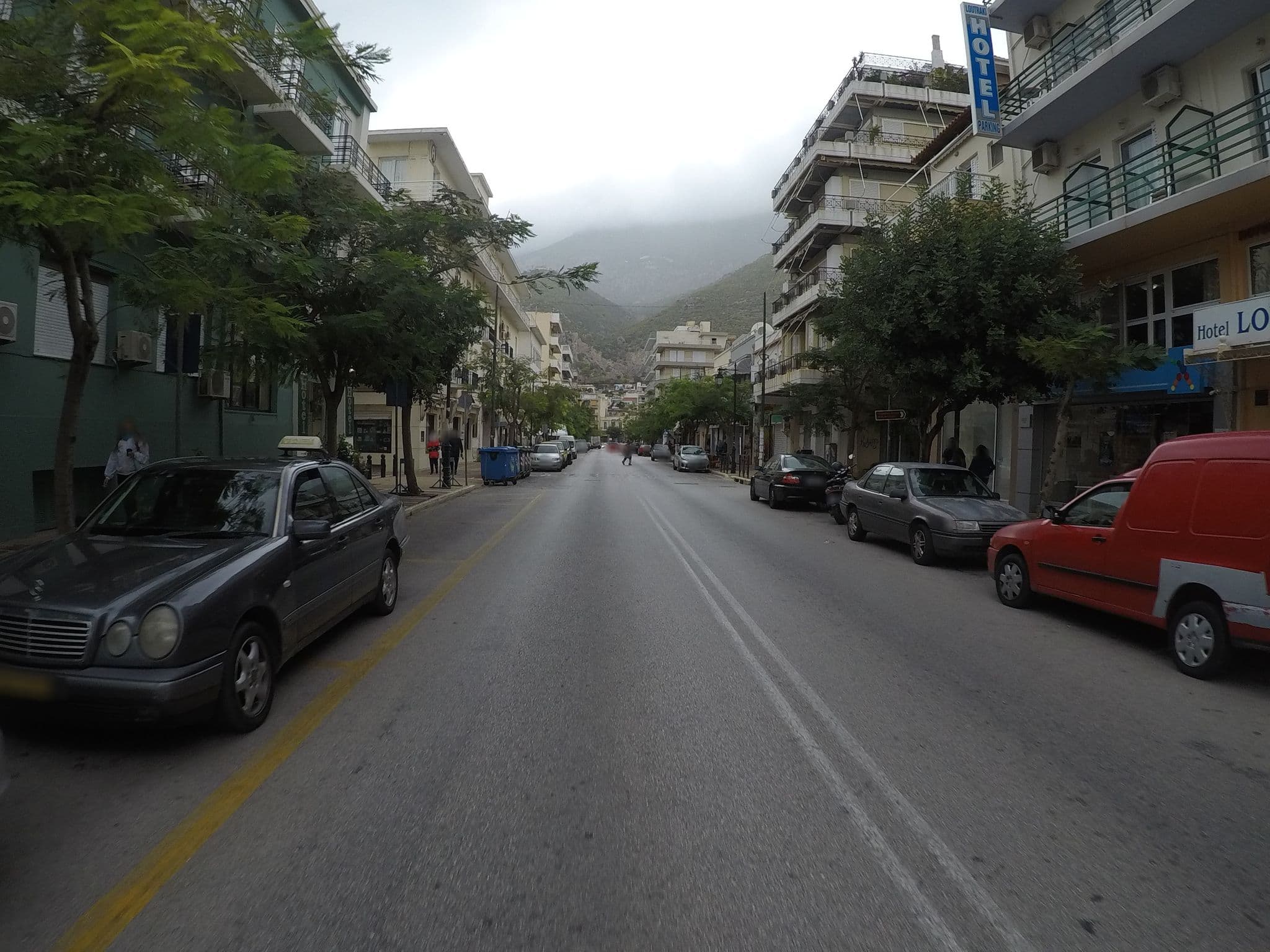 Street view near Hotel Luotraki, Loutráki — © eneerhut (CC BY-SA · Mapillary)