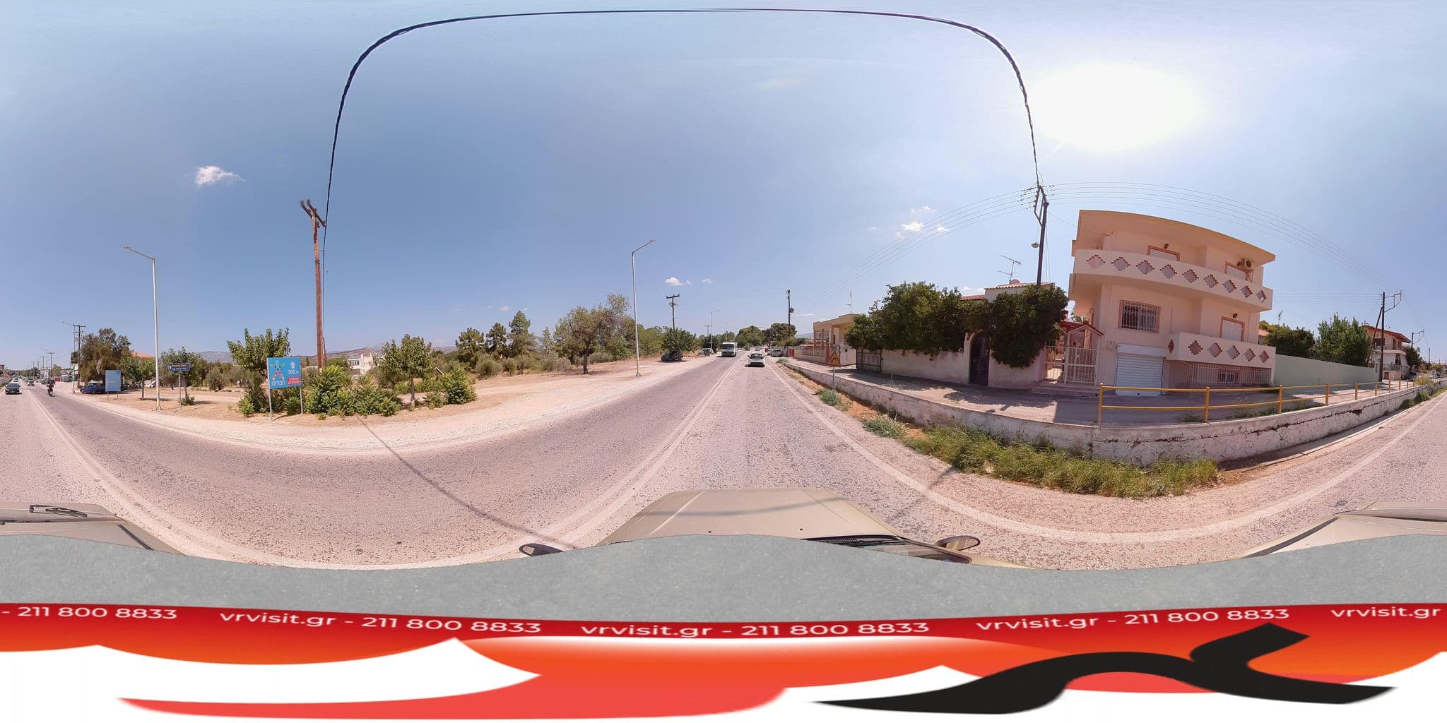 Street view near King Saron Hotel, Isthmía — © VRvisit (CC BY-SA · Mapillary)