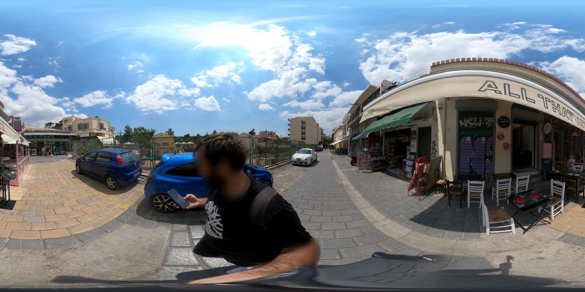 Street view near Altar Suites, Athens — © efikour (CC BY-SA · Mapillary)