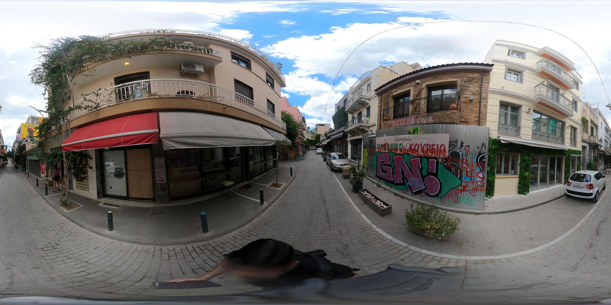 Street view near Athens Christokopidou Residence, Athens — © alexbartzokas (CC BY-SA · Mapillary)