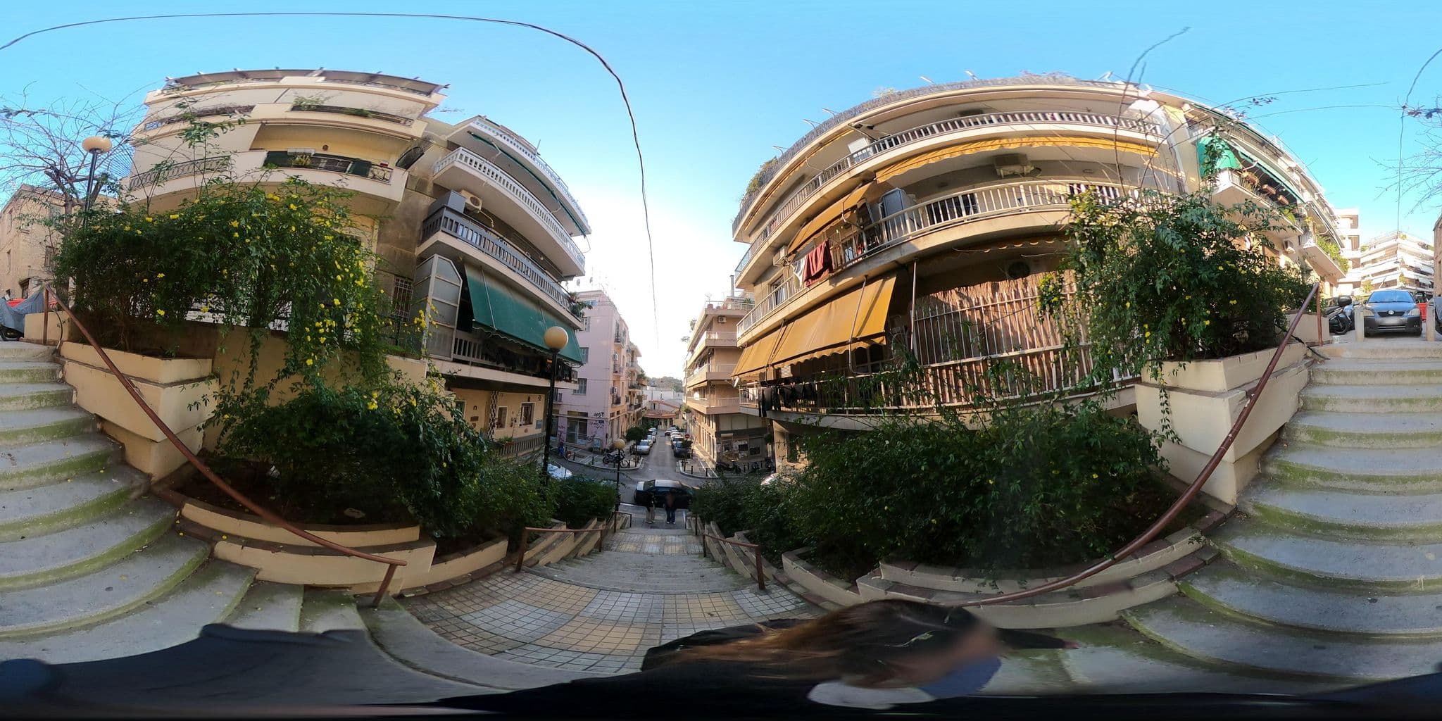 Street view near homm Penthouse with Acropolis view, Výronas — © alexbartzokas (CC BY-SA · Mapillary)