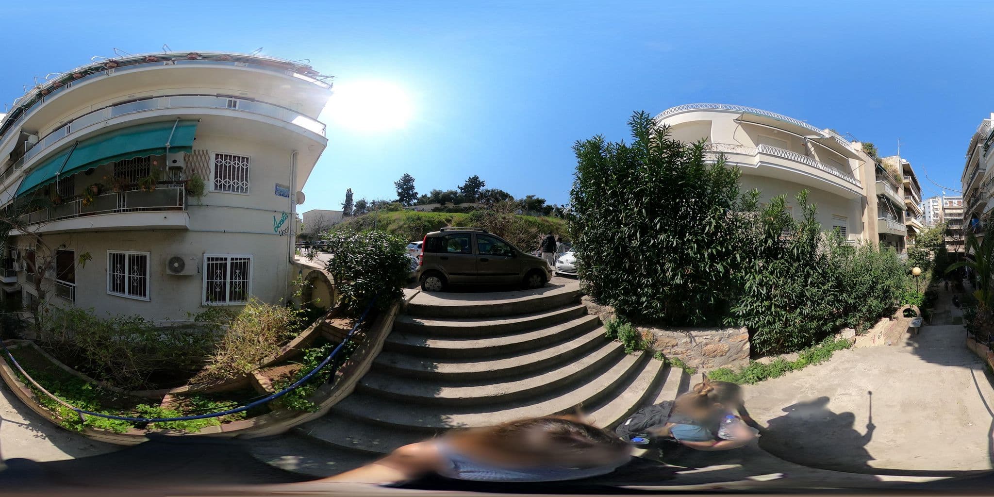 Street view near Athens Green Apartments, Výronas — © alexbartzokas (CC BY-SA · Mapillary)