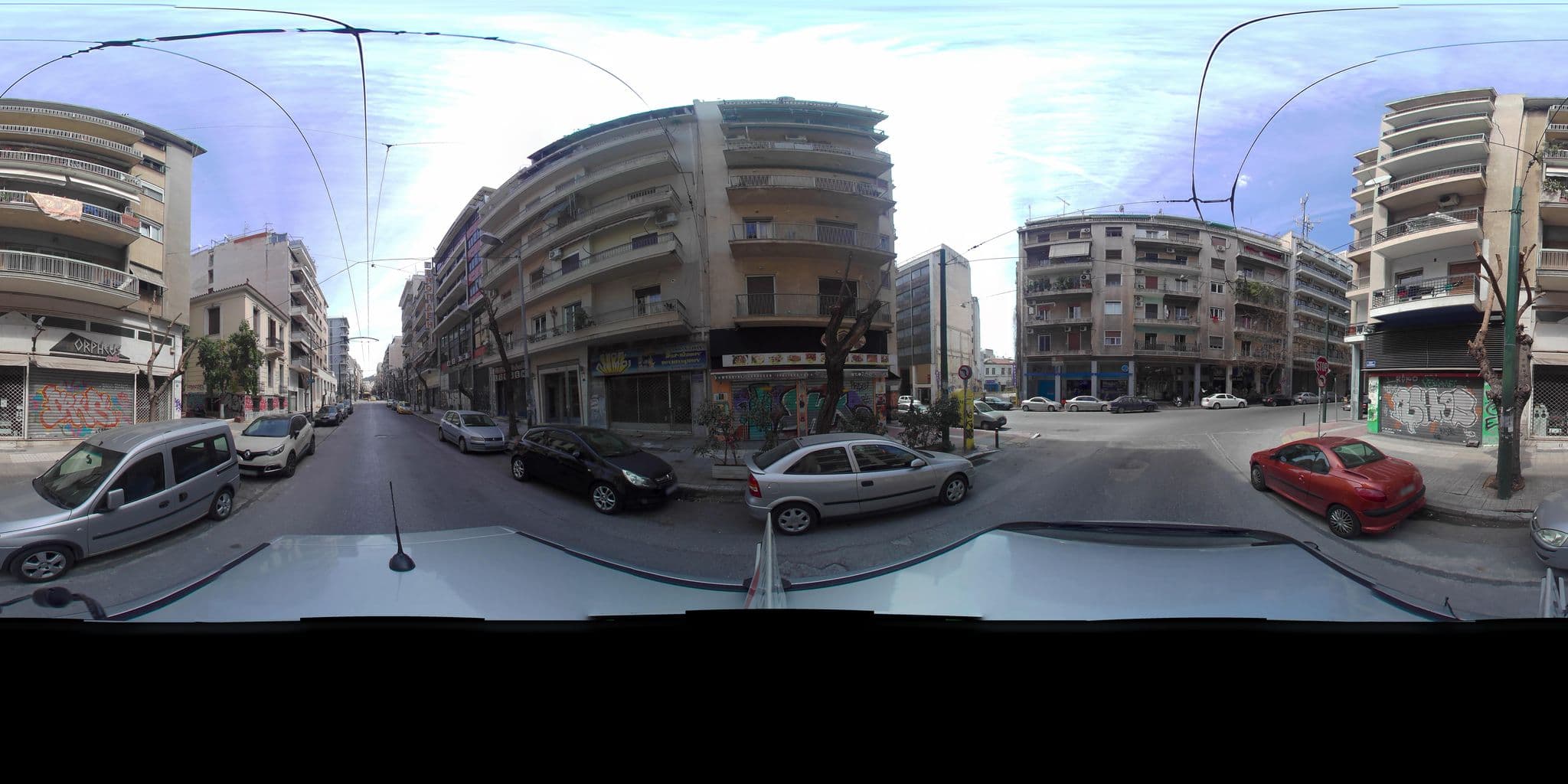Street view near Αριστοτελησ - Μαρκου Ιωαννησ, Athens — © zaf3kala (CC BY-SA · Mapillary)