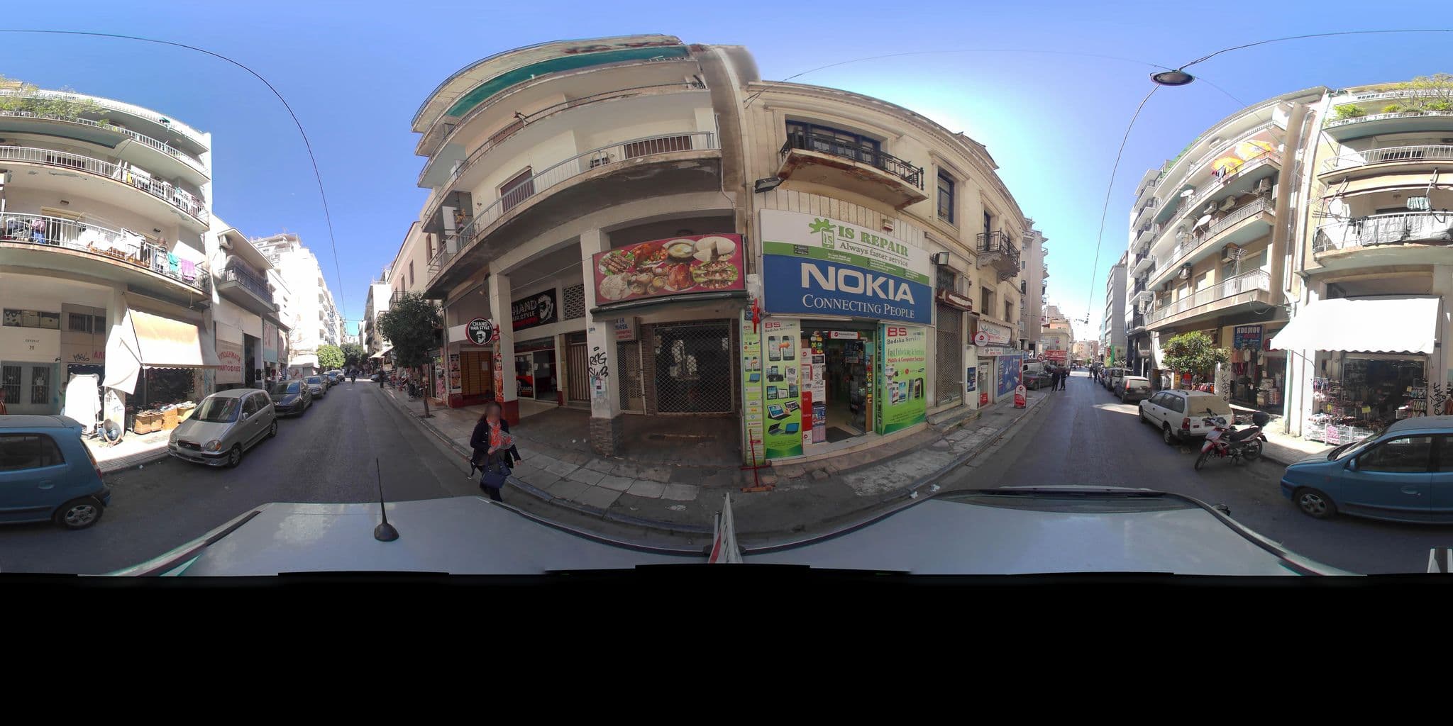 Street view near Joker Hotel, Athens — © zaf3kala (CC BY-SA · Mapillary)