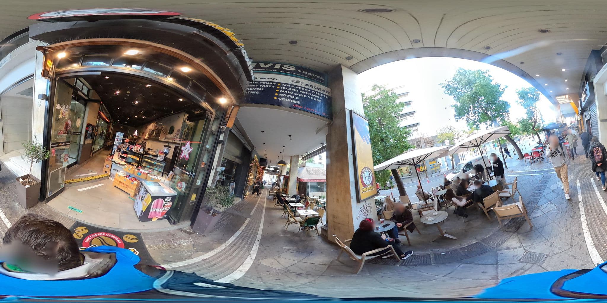 Street view near Xenofontos Inn By Living Urbban, Athens — © thompsondt (CC BY-SA · Mapillary)