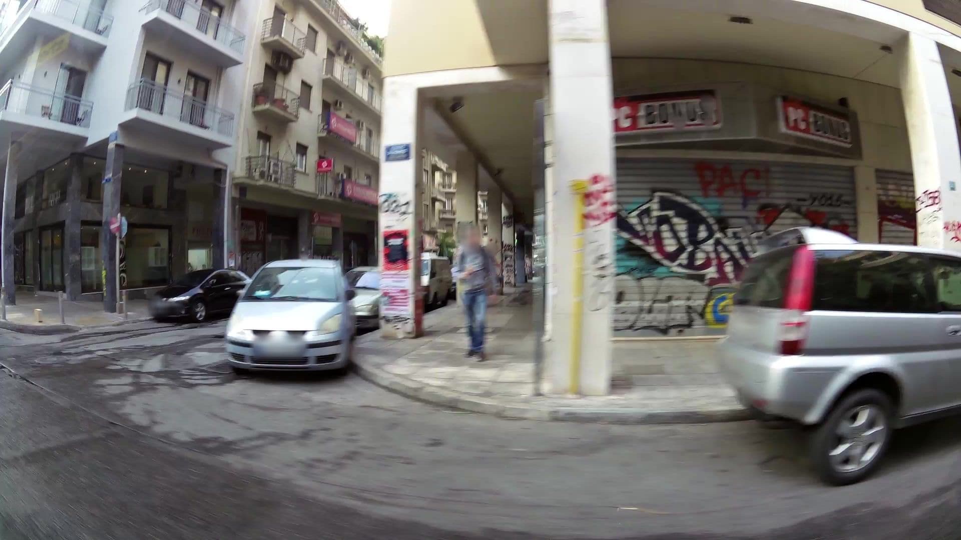 Street view near Alyzia Athens Hotel, Athens — © kaartcam (CC BY-SA · Mapillary)