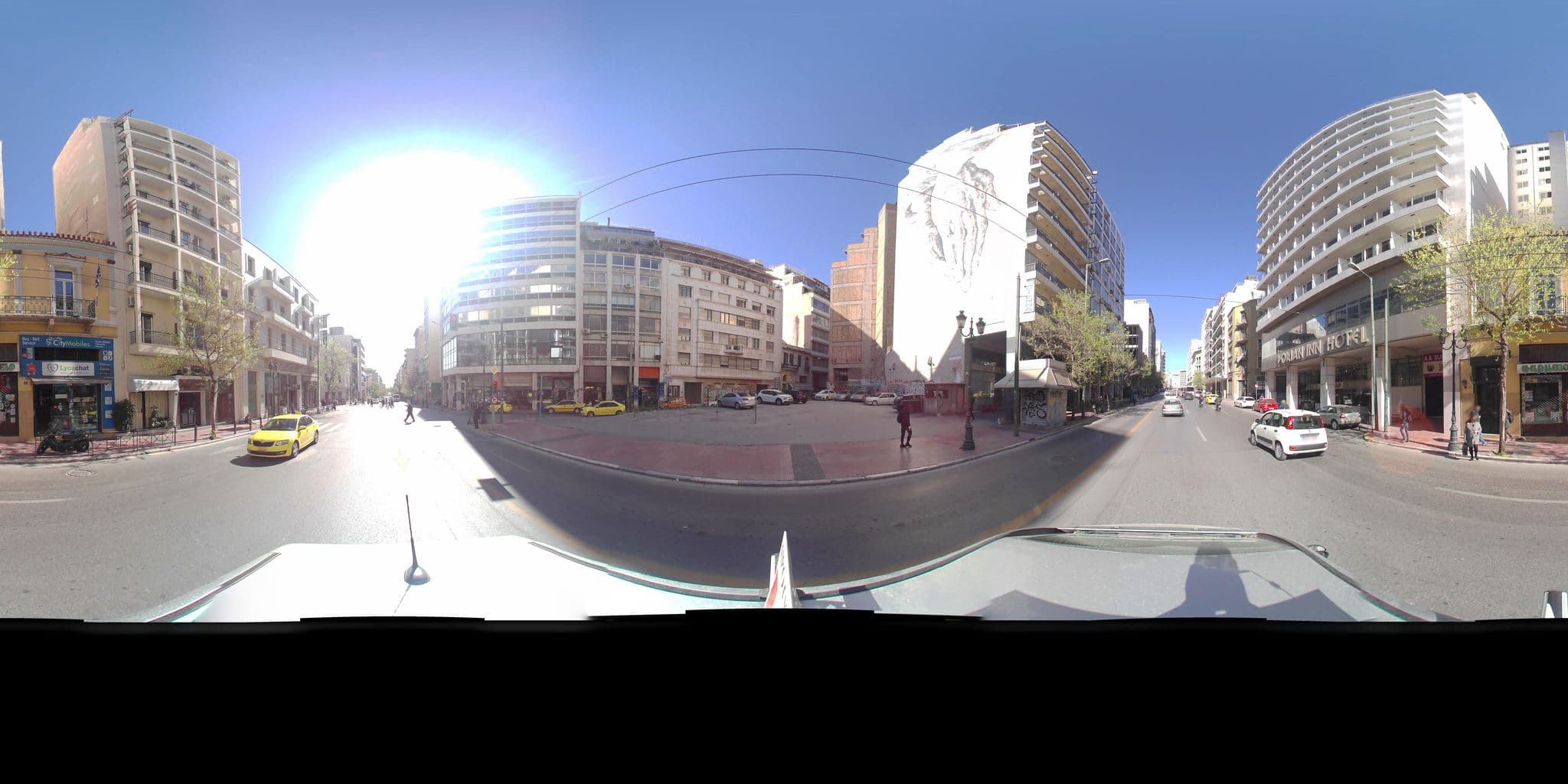 Street view near Vienna Hotel, Athens — © zaf3kala (CC BY-SA · Mapillary)